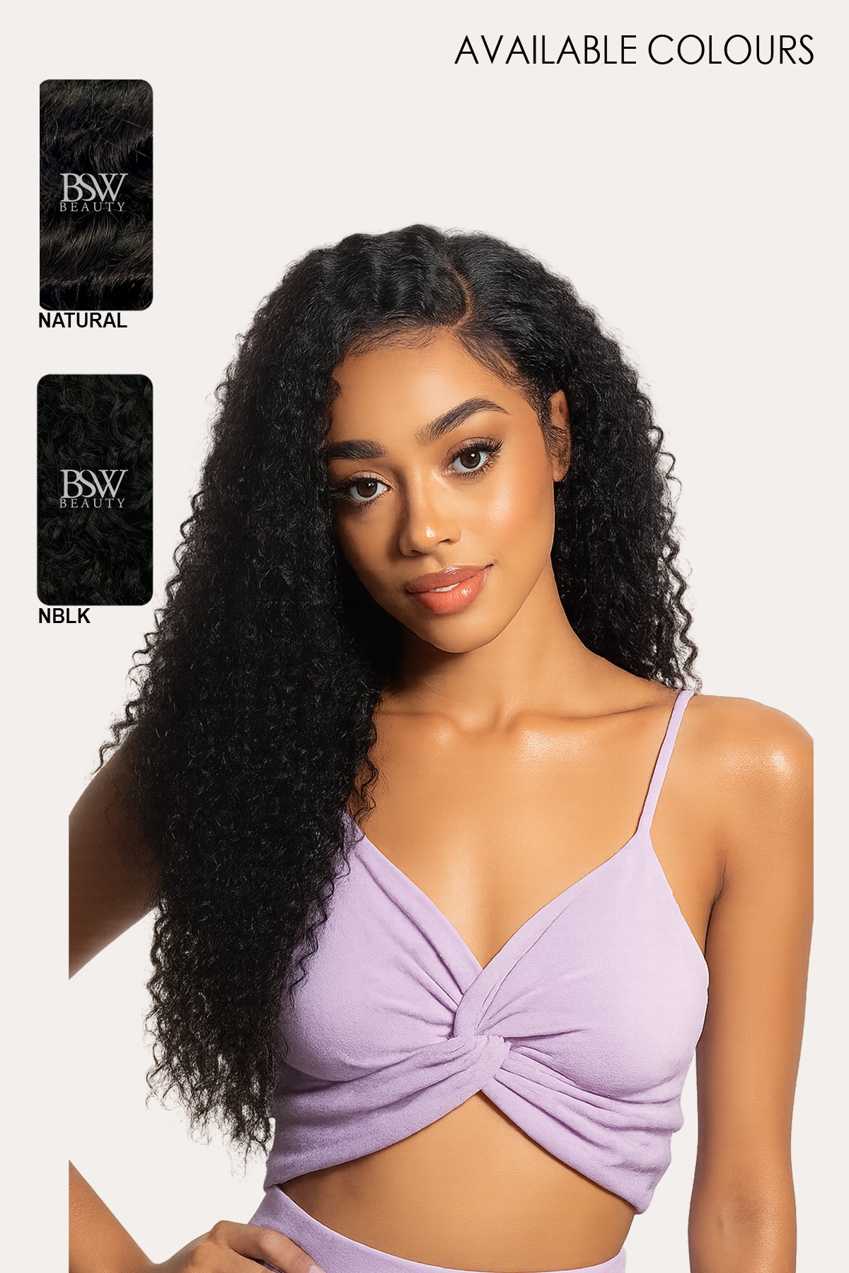 SHAKE N GO GLOSSY 4X4 HD LACE CLOSURE - SPANISH CURL 12" - BSW BEAUTY CANADA