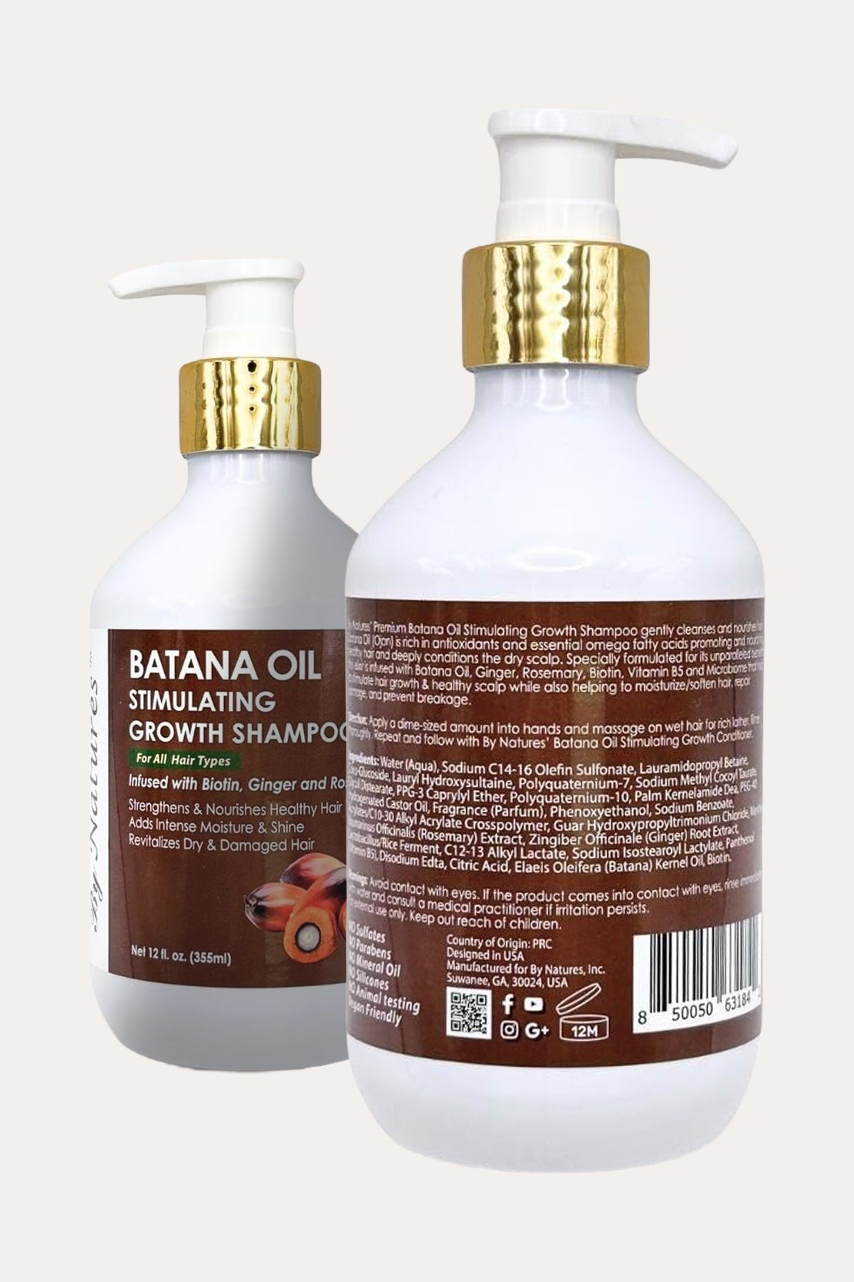BY NATURES BATANA OIL STIMULATING GROWTH SHAMPOO 12oz