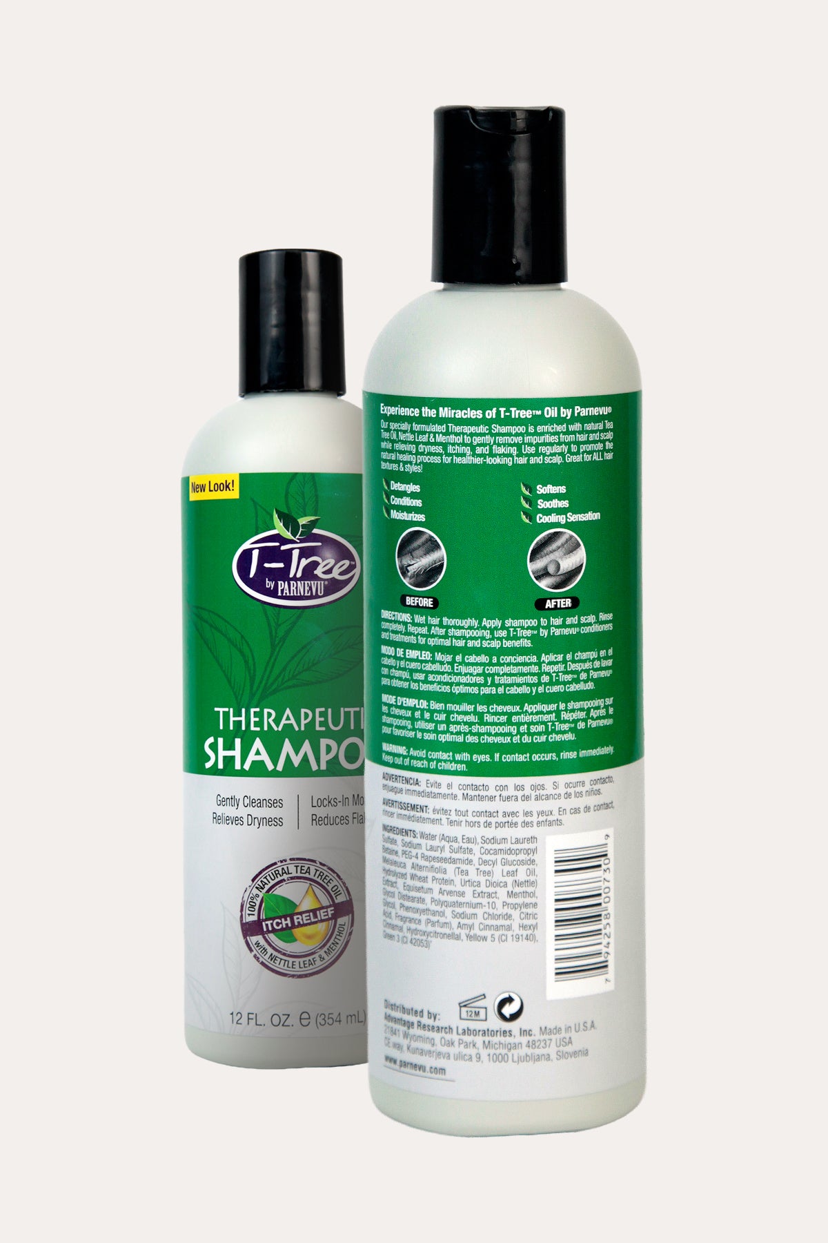 PARNEVU T-TREE THERAPEUTIC SHAMPOO 12oz