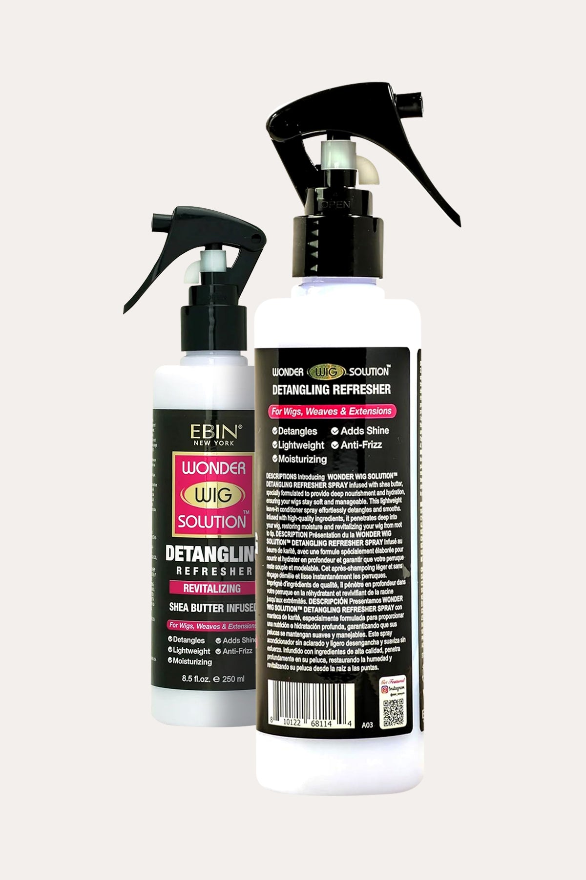EBIN WONDER WIG SOLUTION DETANGLING REFRESHER SPRAY 8.5oz - BSW BEAUTY CANADA