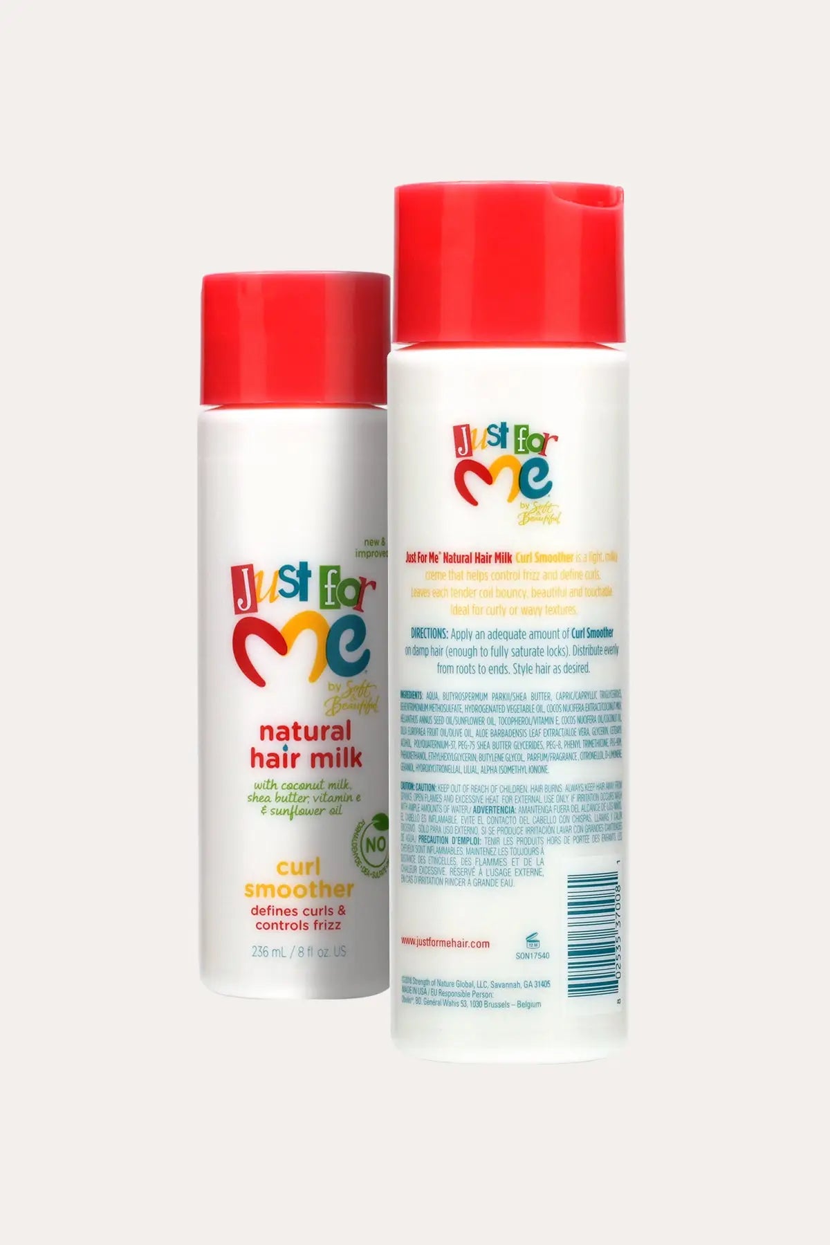 JUST FOR ME NATURAL HAIR MILK CURL SMOOTHER 8oz - BSW BEAUTY CANADA