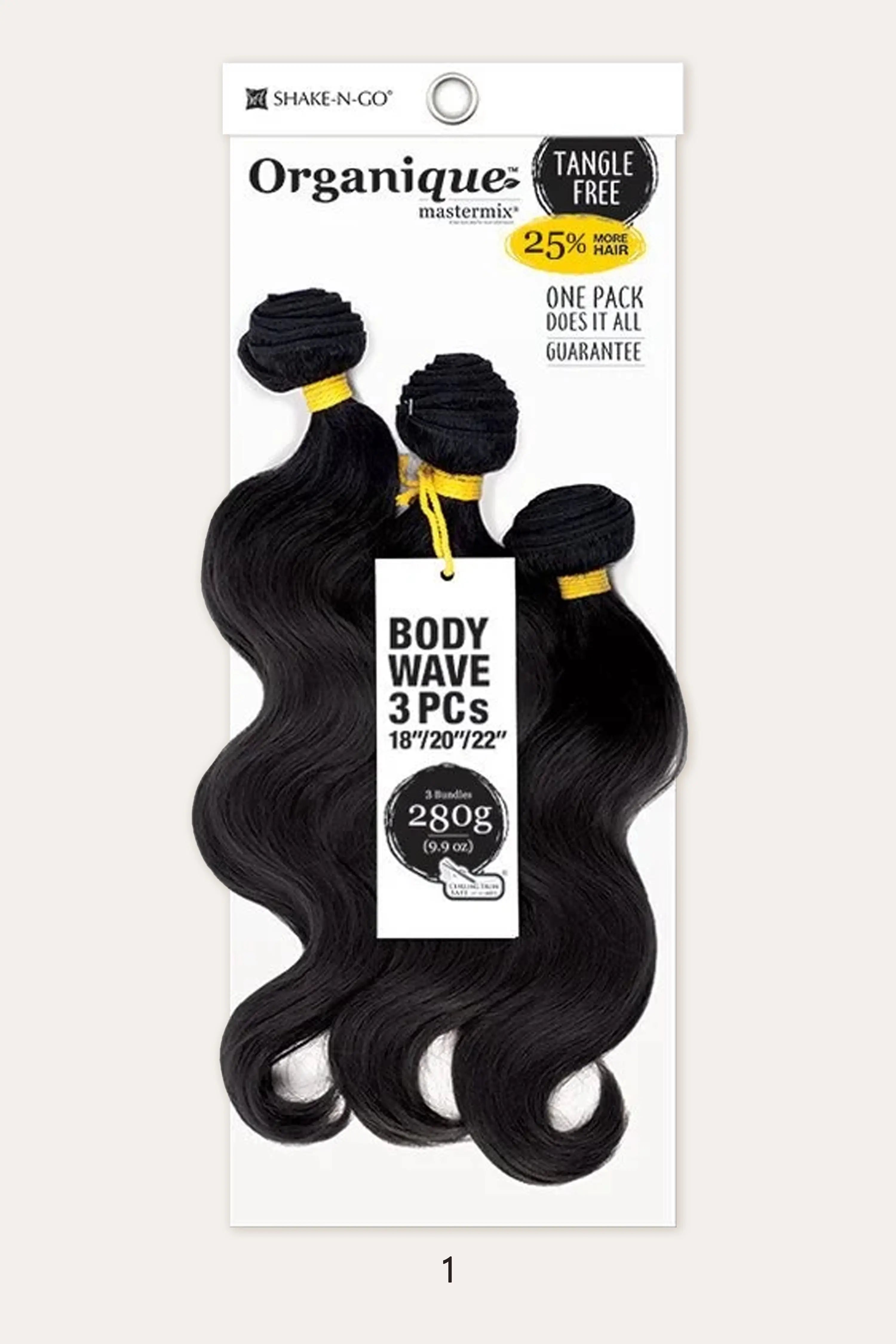SHAKE N GO ORGANIQUE HAIR WEAVE - BODY WAVE 3PCS (18"20"22)