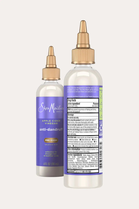 SHEA MOISTURE APPLE CIDER VINEGAR ANTI-DANDRUFF PRE-WASH 4oz SHEA MOISTURE