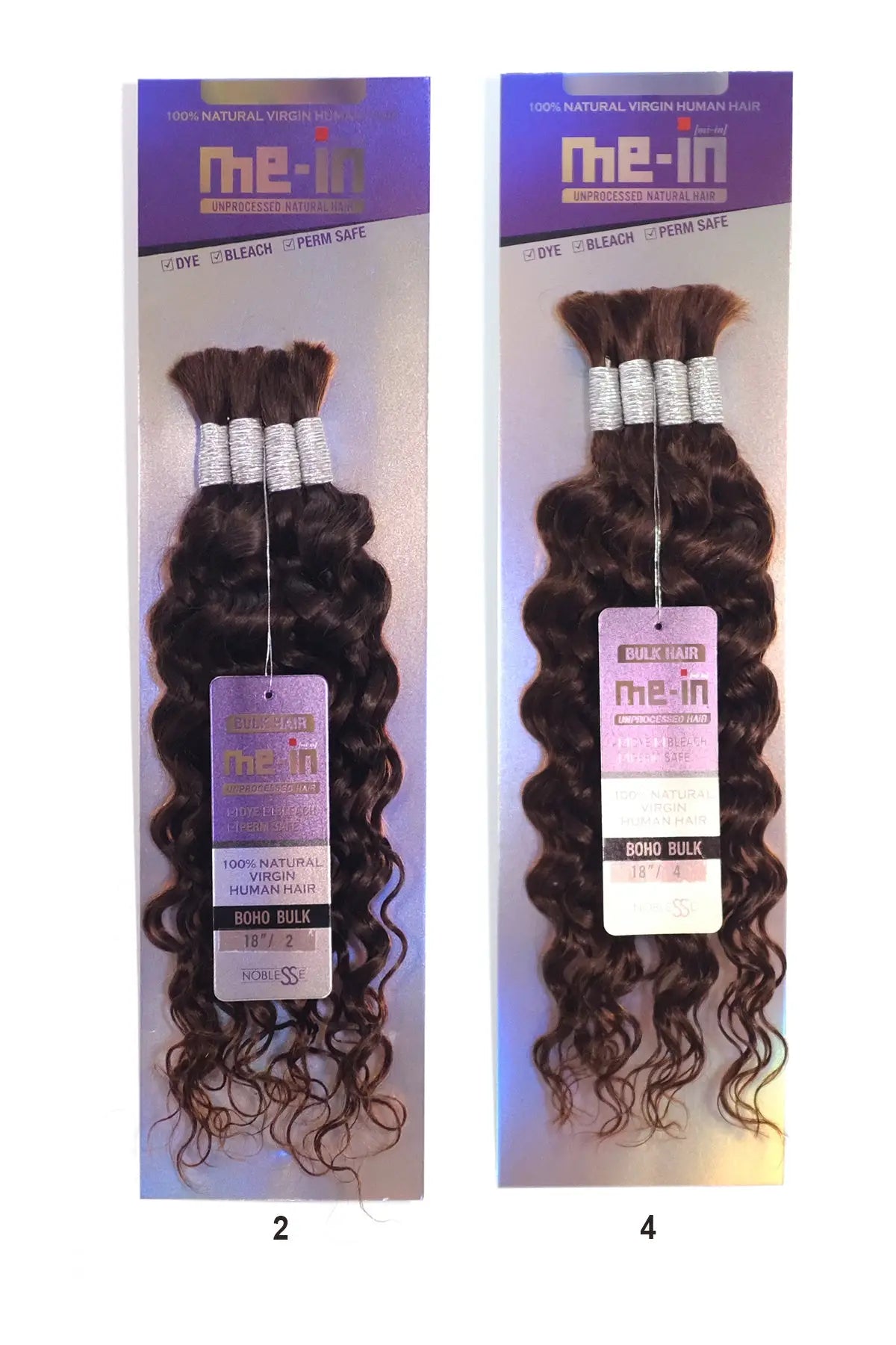 NOBLESSE ME-IN UNPROCESSED 100% VIRGIN HUMAN HAIR - BOHO BULK 18" NOBLESSE