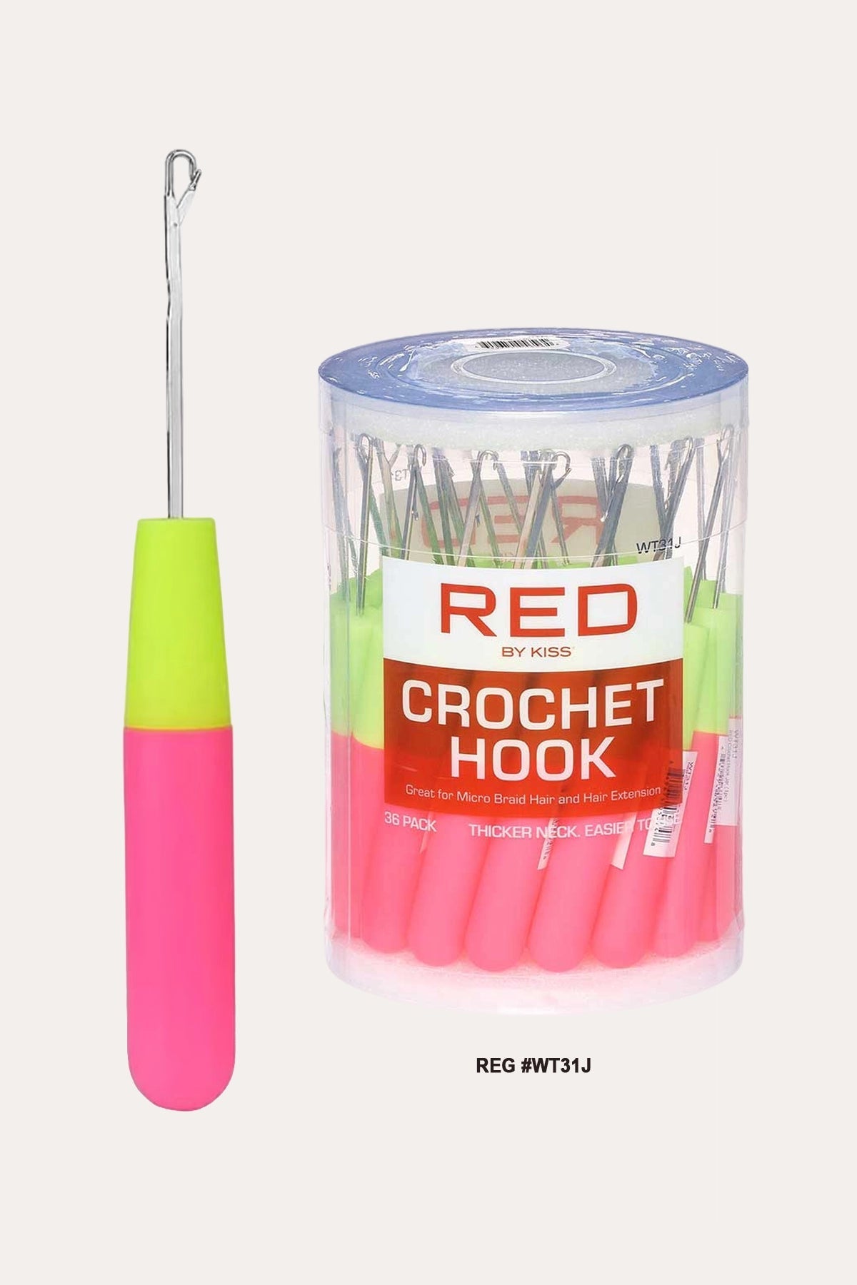 RED BY KISS CROCHET HOOK RED BEAUTY
