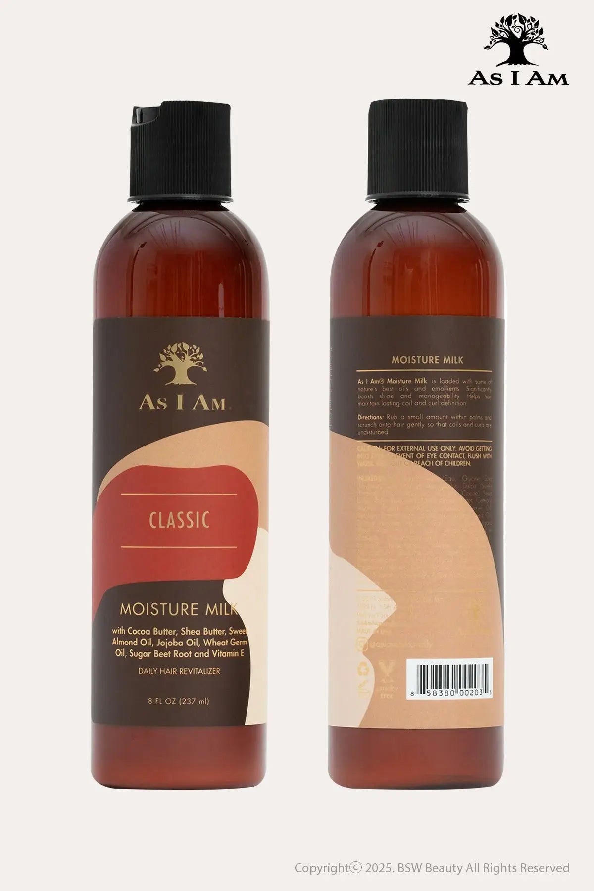 AS I AM CLASSIC MOISTURE MILK DAILY HAIR REVITALIZER 8oz - BSW BEAUTY CANADA