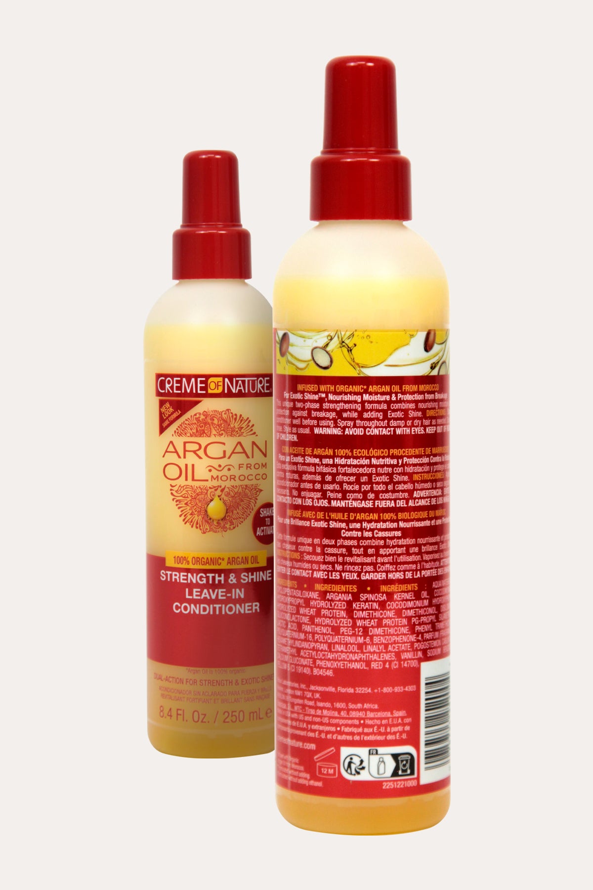 CREME OF NATURE ARGAN OIL STRENGTH & SHINE LEAVE IN CONDITIONER 8.45oz