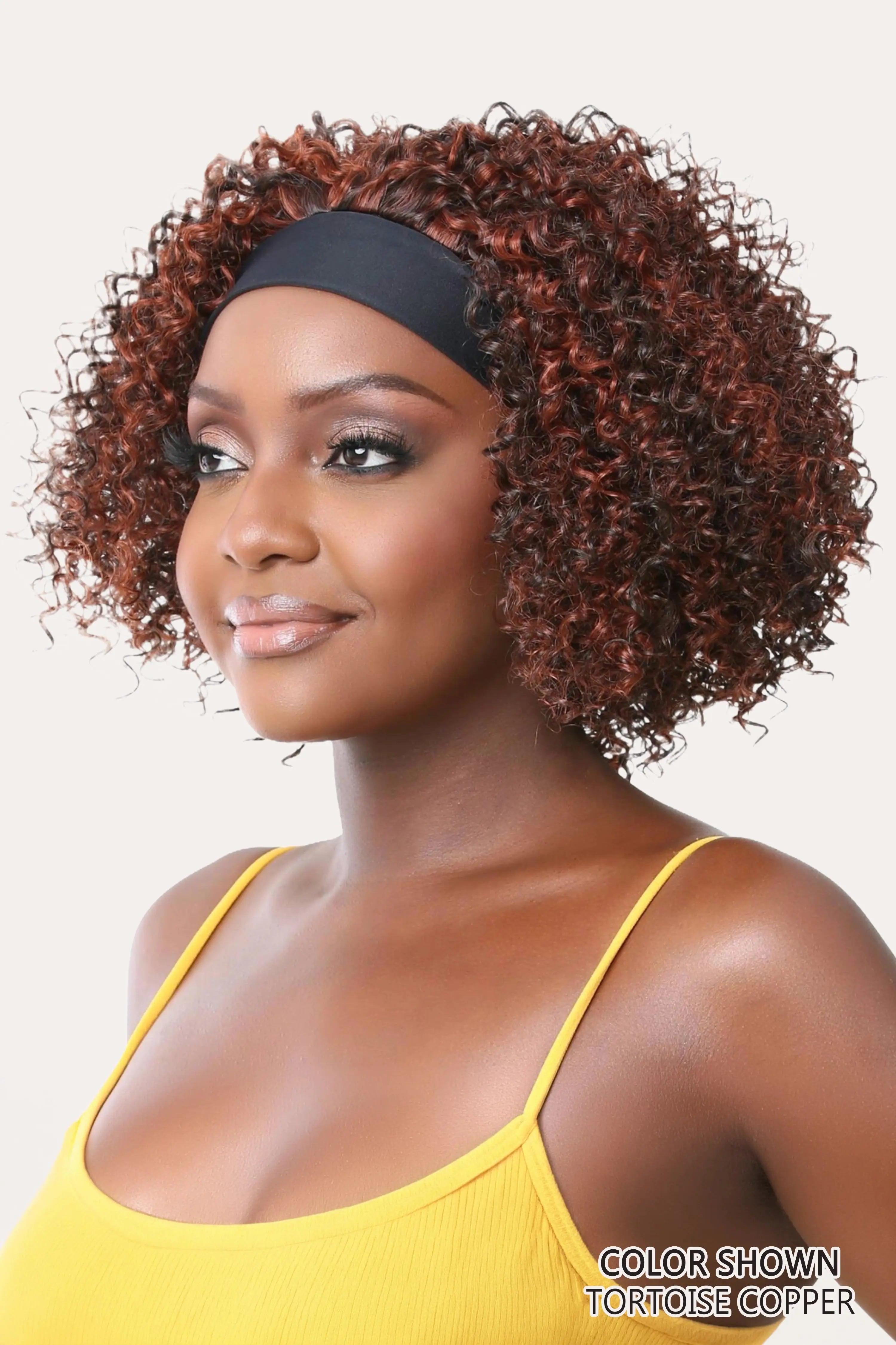 NUTIQUE ITS A WIG HEADBAND STYLE HALF CAP WIG -  CURLY GLAM
