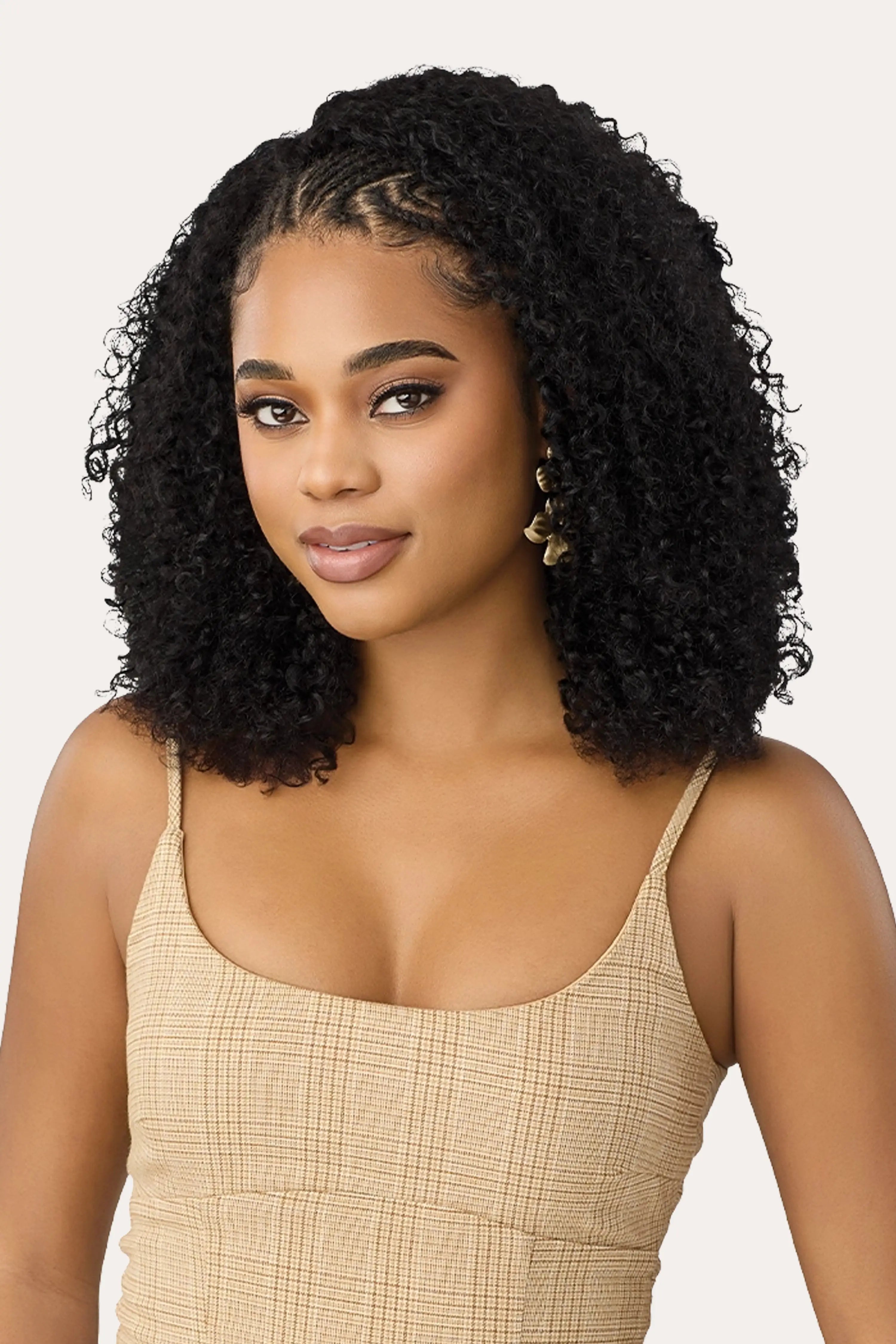 OUTRE EVERROOT UNPROCESSED HUMAN HAIR HALF WIG - HH WATER CURLS 14