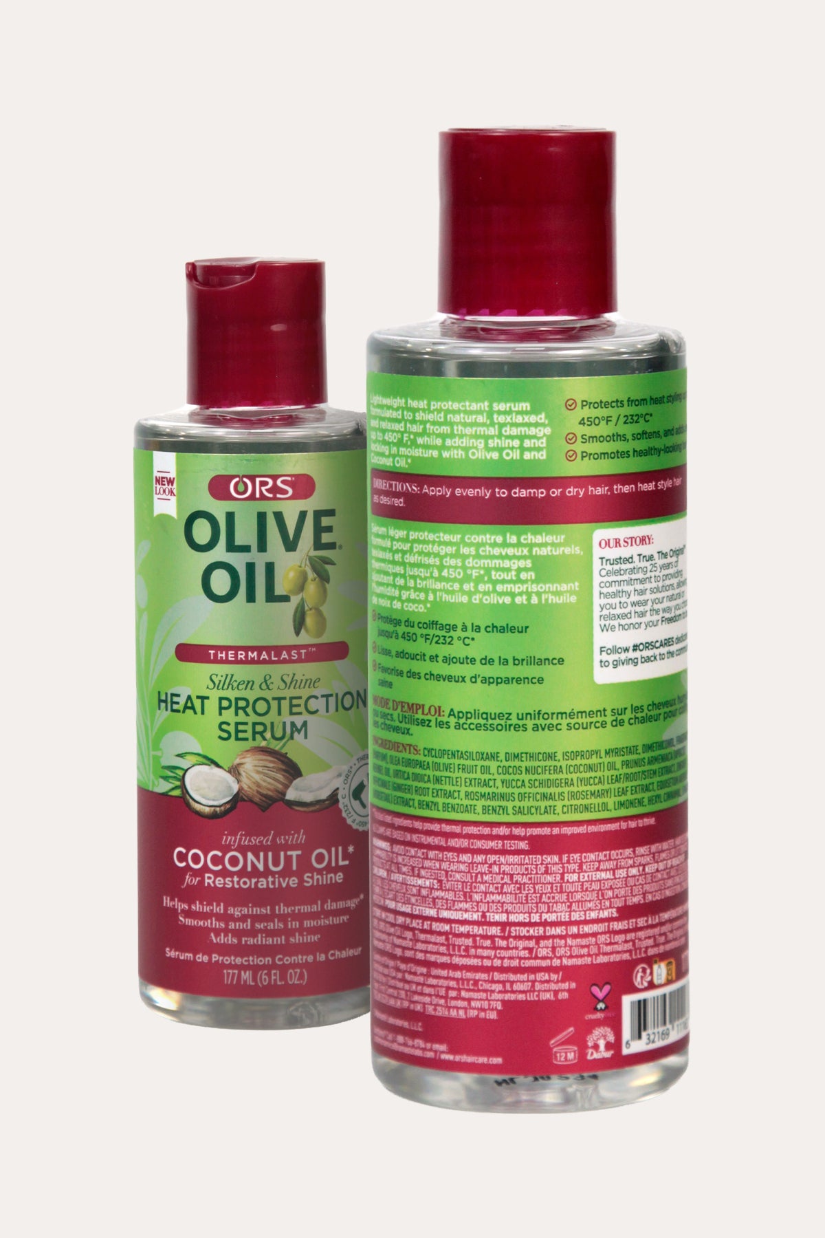 ORS OLIVE OIL SILKEN & SHINE HEAT PROTECTION SERUM 6oz