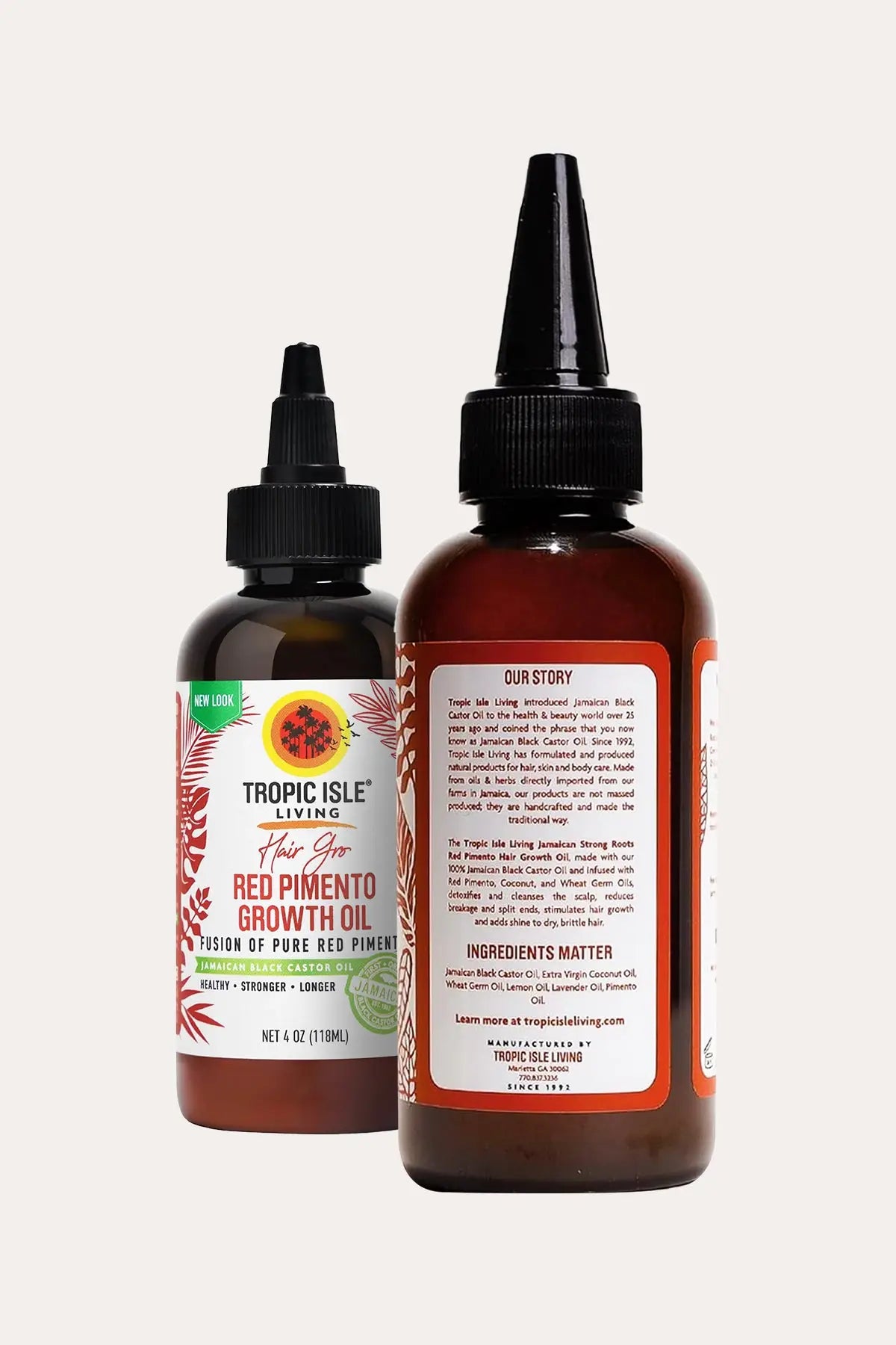 TROPIC ISLE LIVING JAMAICAN STRONG ROOTS RED PIMENTO HAIR GROWTH OIL 4oz - BSW BEAUTY CANADA