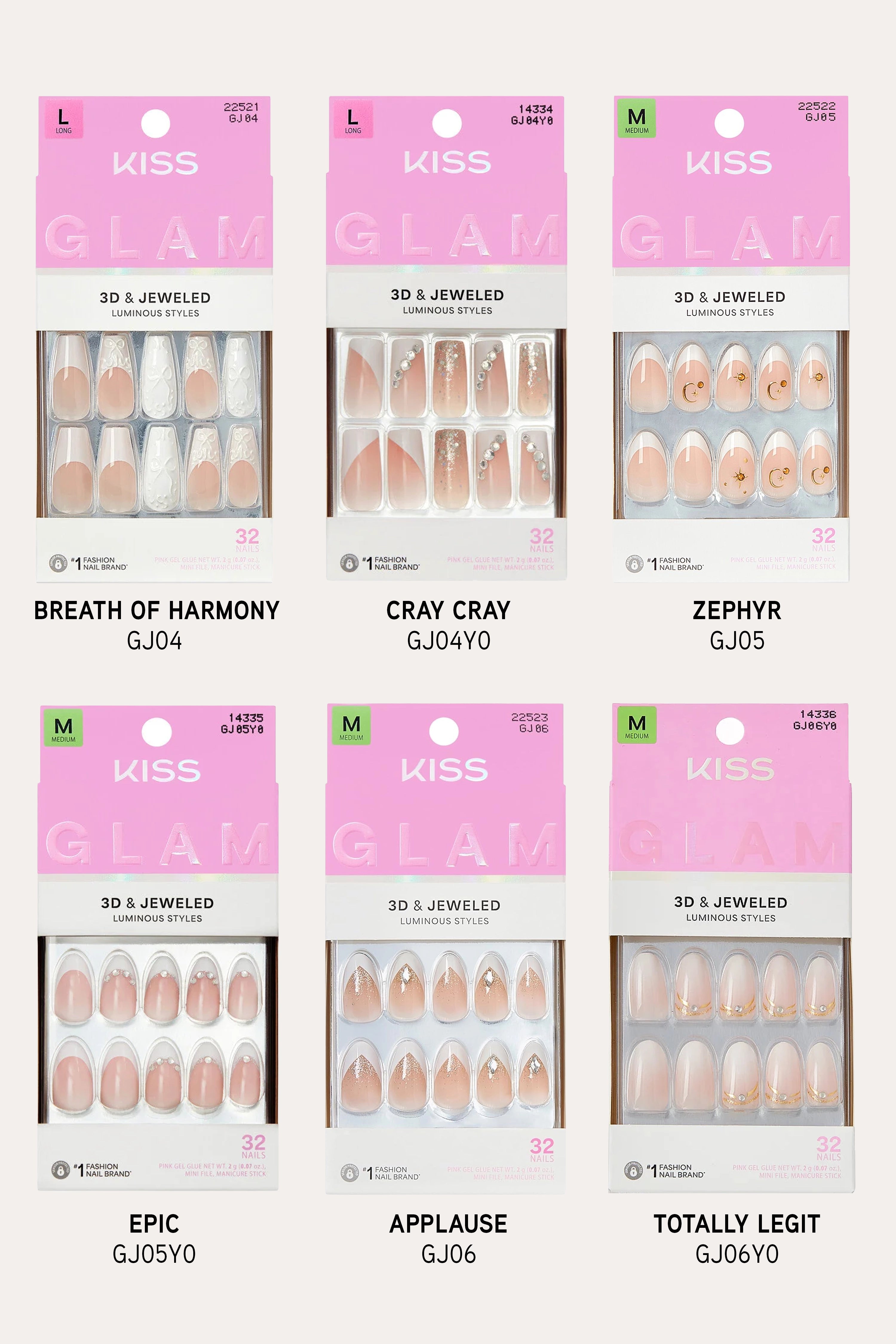 KISS GLAM JEWELED NAILS