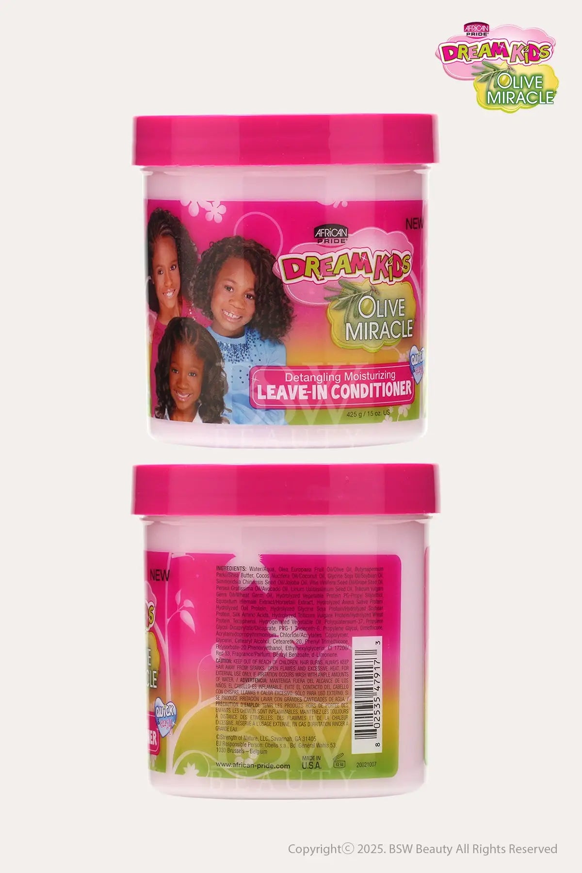 AFRICAN PRIDE DREAM KIDS OLIVE MIRACLE DETANGLING MOISTURIZING LEAVE-IN CONDITIONER 15oz - BSW BEAUTY CANADA