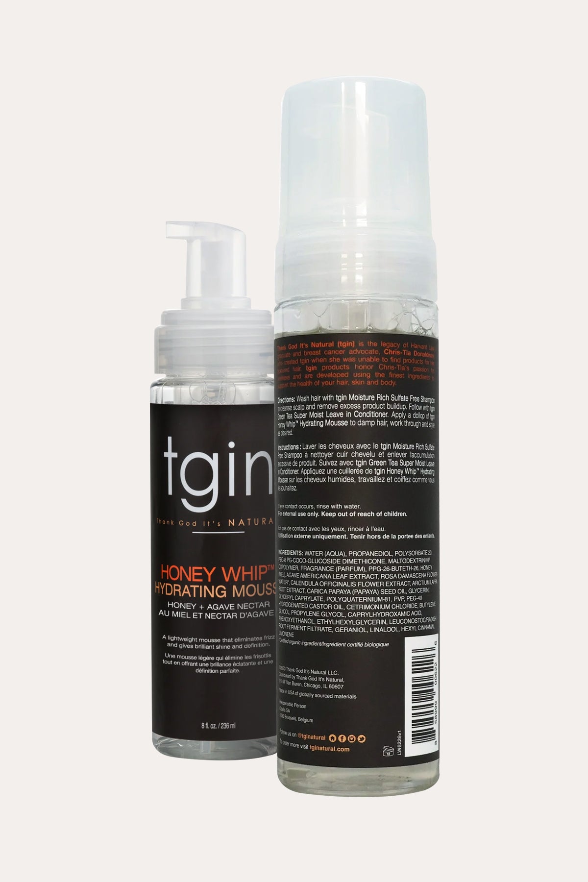 TGIN HONEY WHIP HYDRATING MOUSSSE 8oz - BSW BEAUTY CANADA