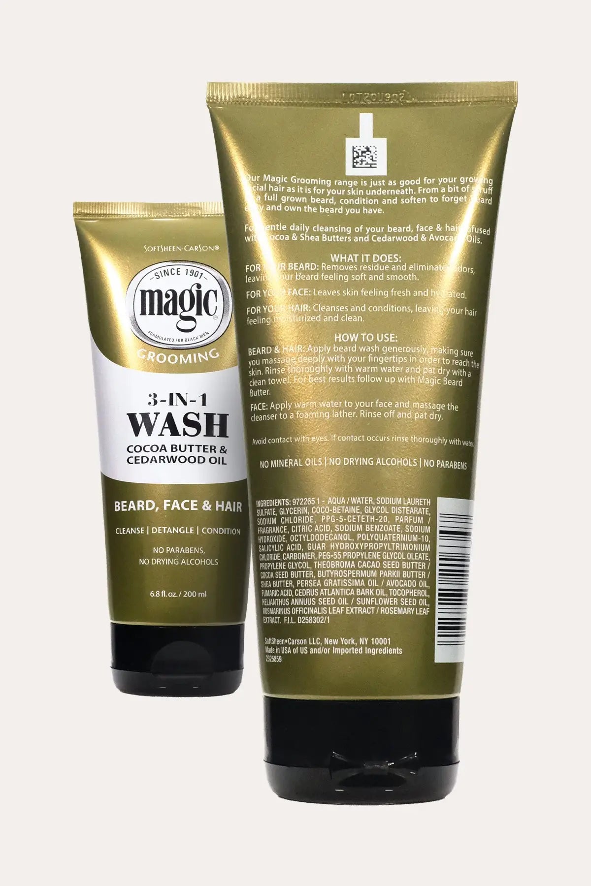 MAGIC GROOMING 3 IN 1 WASH BEARD, FACE & HAIR6.8oz