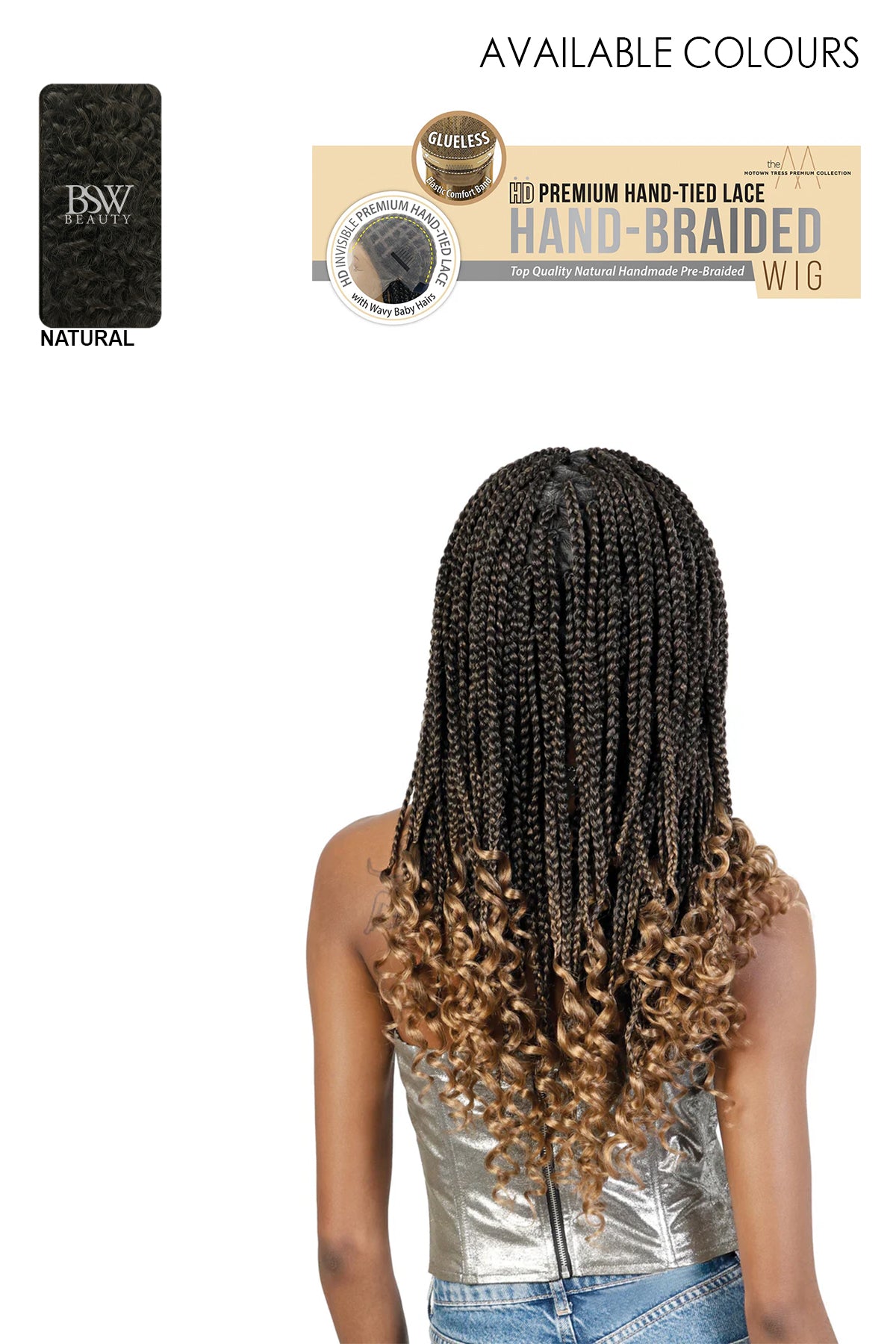 MOTOWN HD HAND BRAIDED WIG - WLBII.LUCK 24" - BSW BEAUTY CANADA