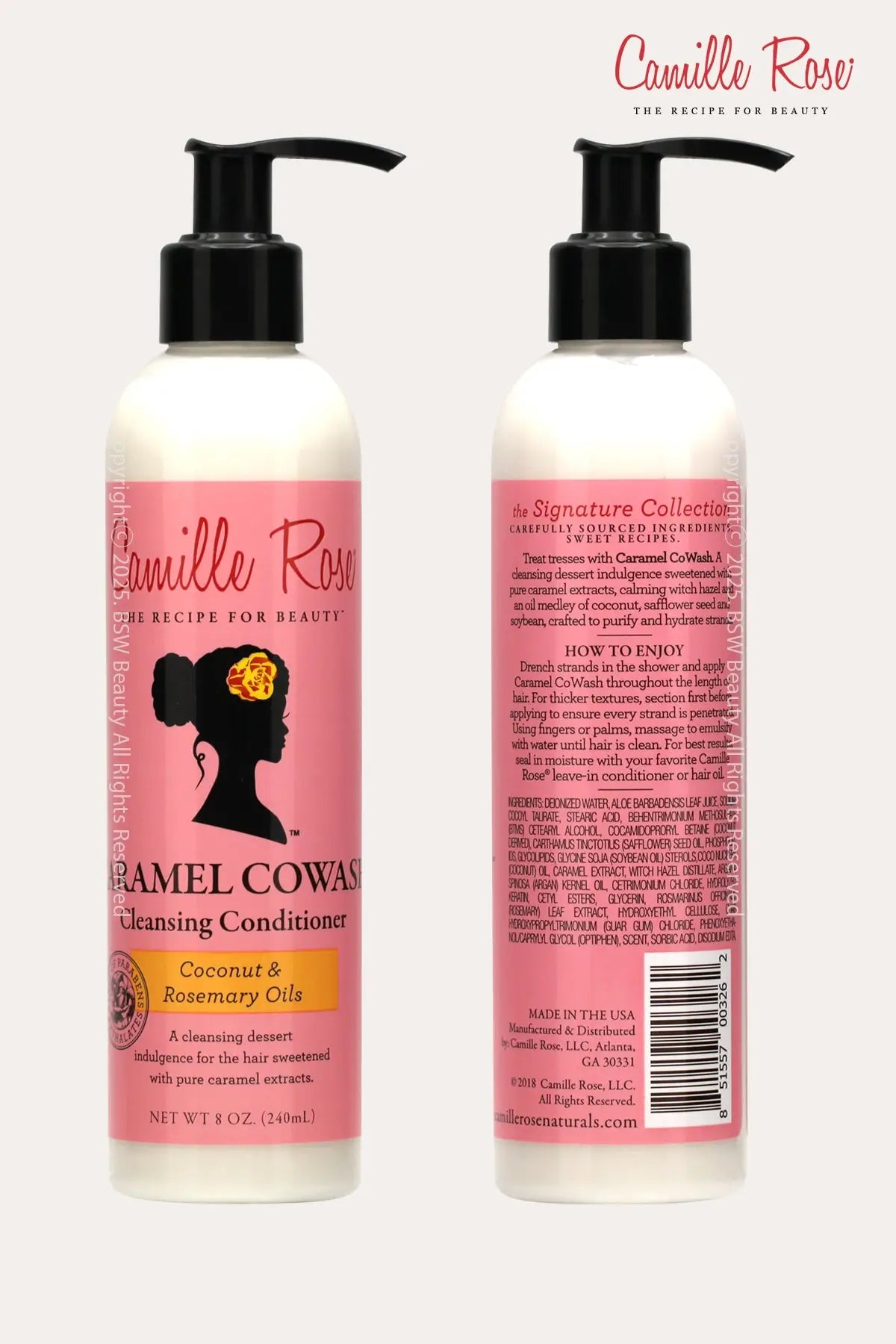 CAMILLE ROSE CARAMEL COWASH CLEANSING CONDITIONER  8oz - BSW BEAUTY CANADA