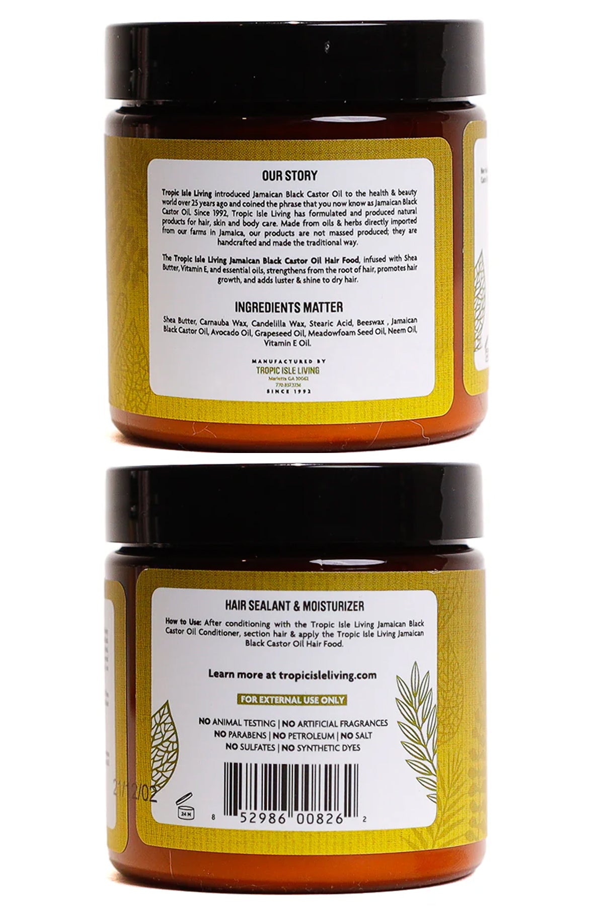 TROPIC ISLE BLACK CASTOR OIL HAIR FOOD 4oz - BSW BEAUTY CANADA