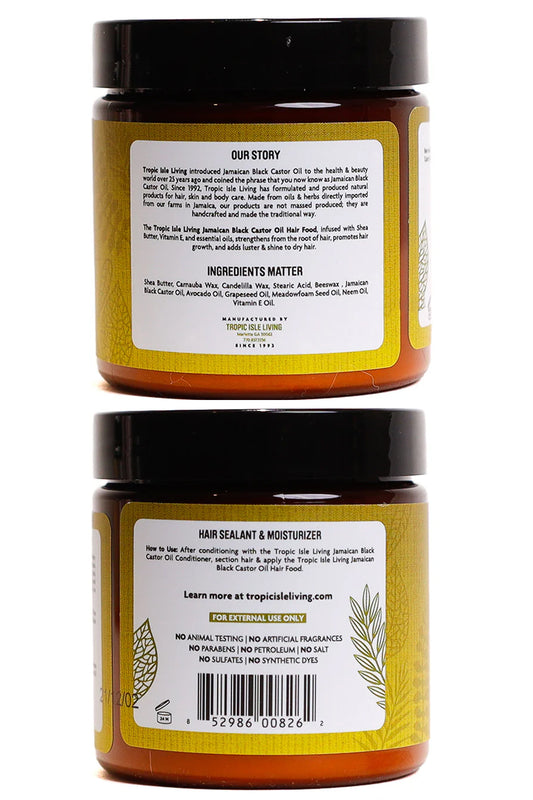 TROPIC ISLE BLACK CASTOR OIL HAIR FOOD 4oz - BSW BEAUTY CANADA