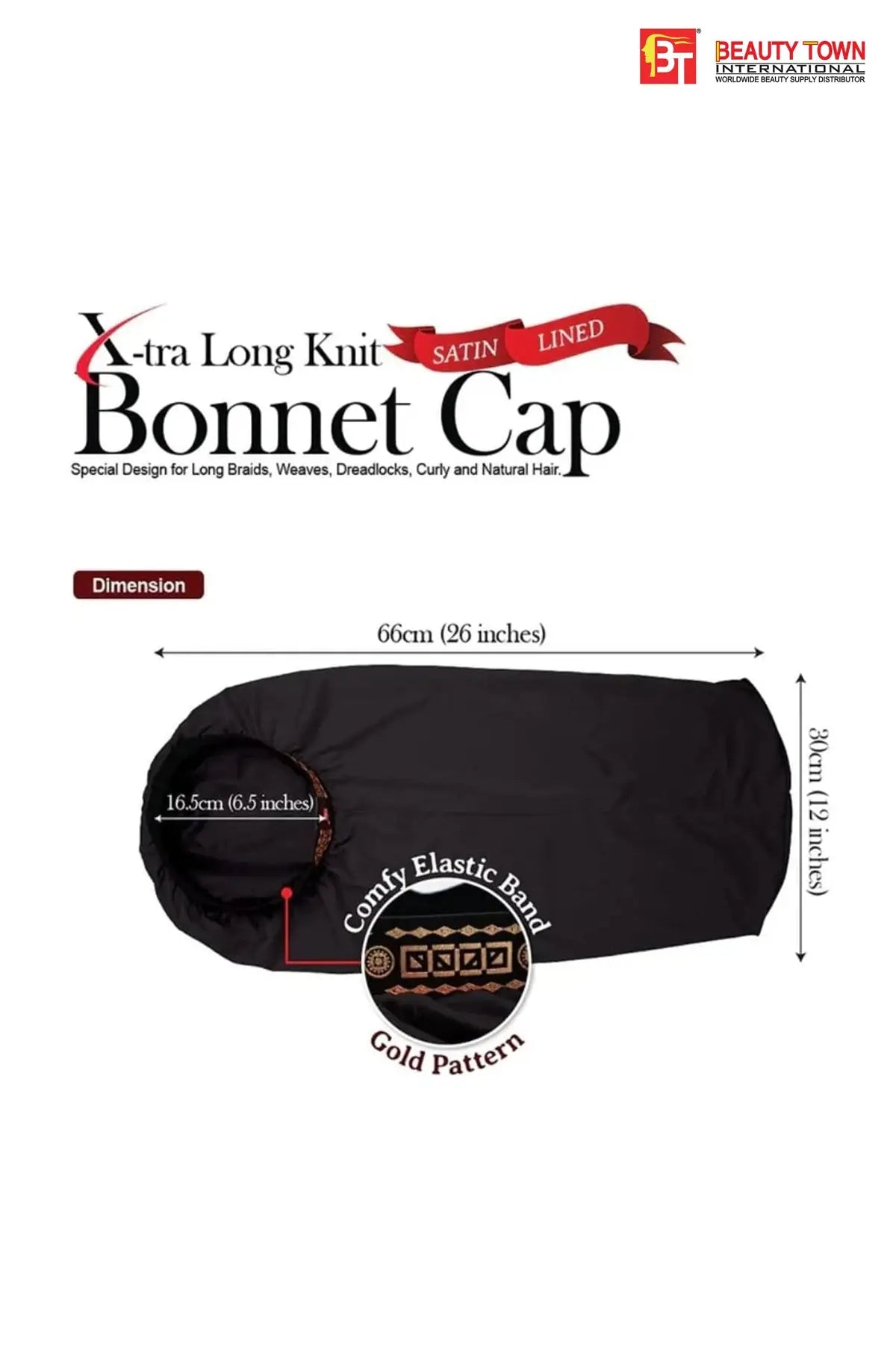BEAUTY TOWN LONG KNIT BONNET CAP - BSW BEAUTY CANADA