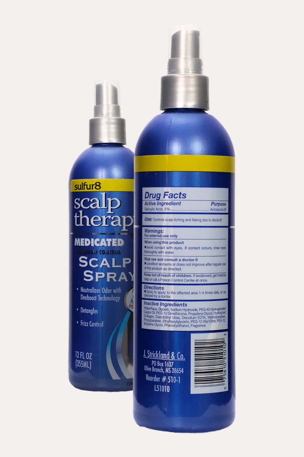 SULFUR8 SCALP THERAPY MEDICATED DANDRUFF CONTROL SCALP SPRAY 12oz