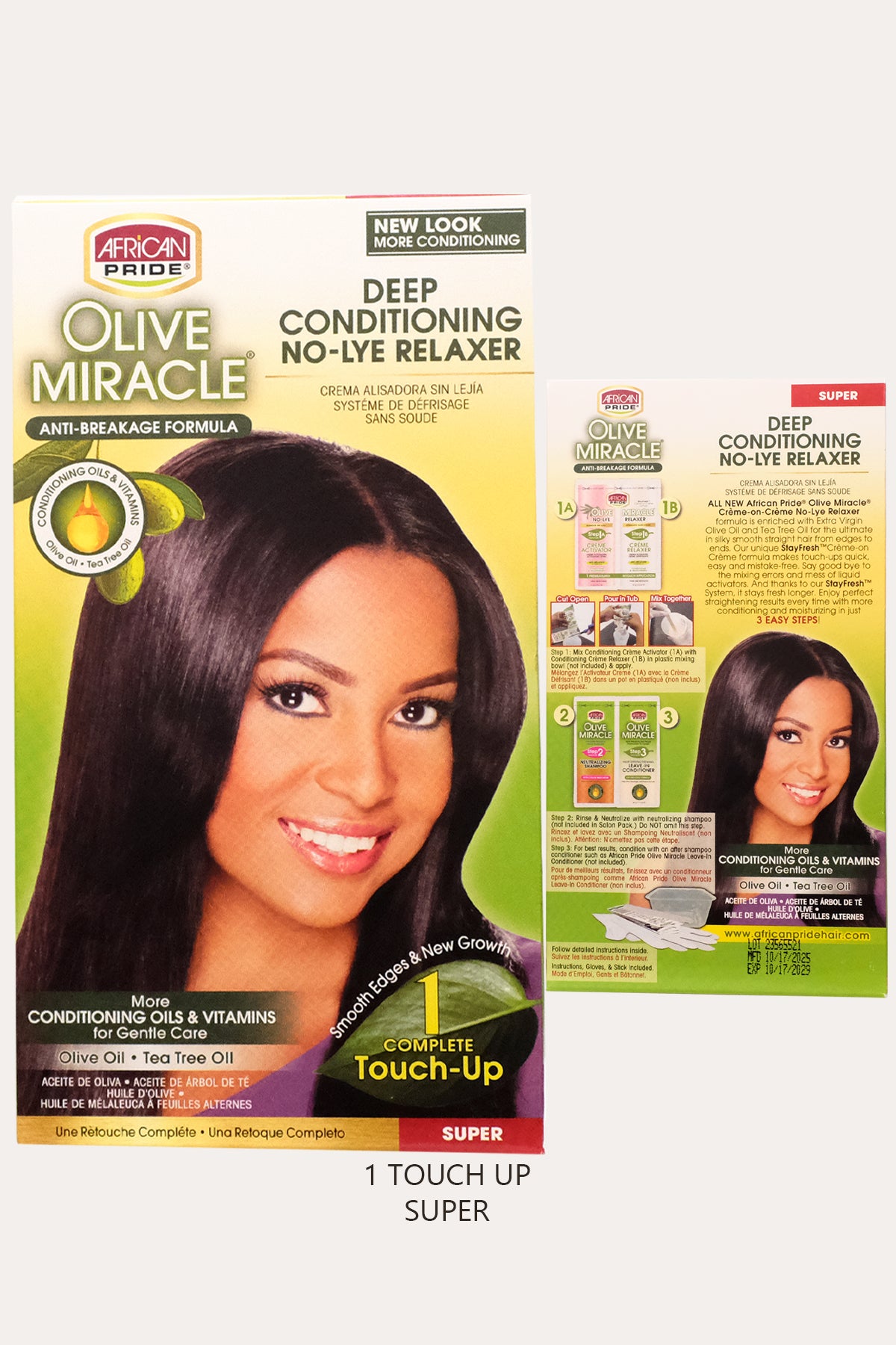 AFRICAN PRIDE OLIVE MIRACLE DEEP CONDITIONING NO-LYE RELAXER - SUPER
