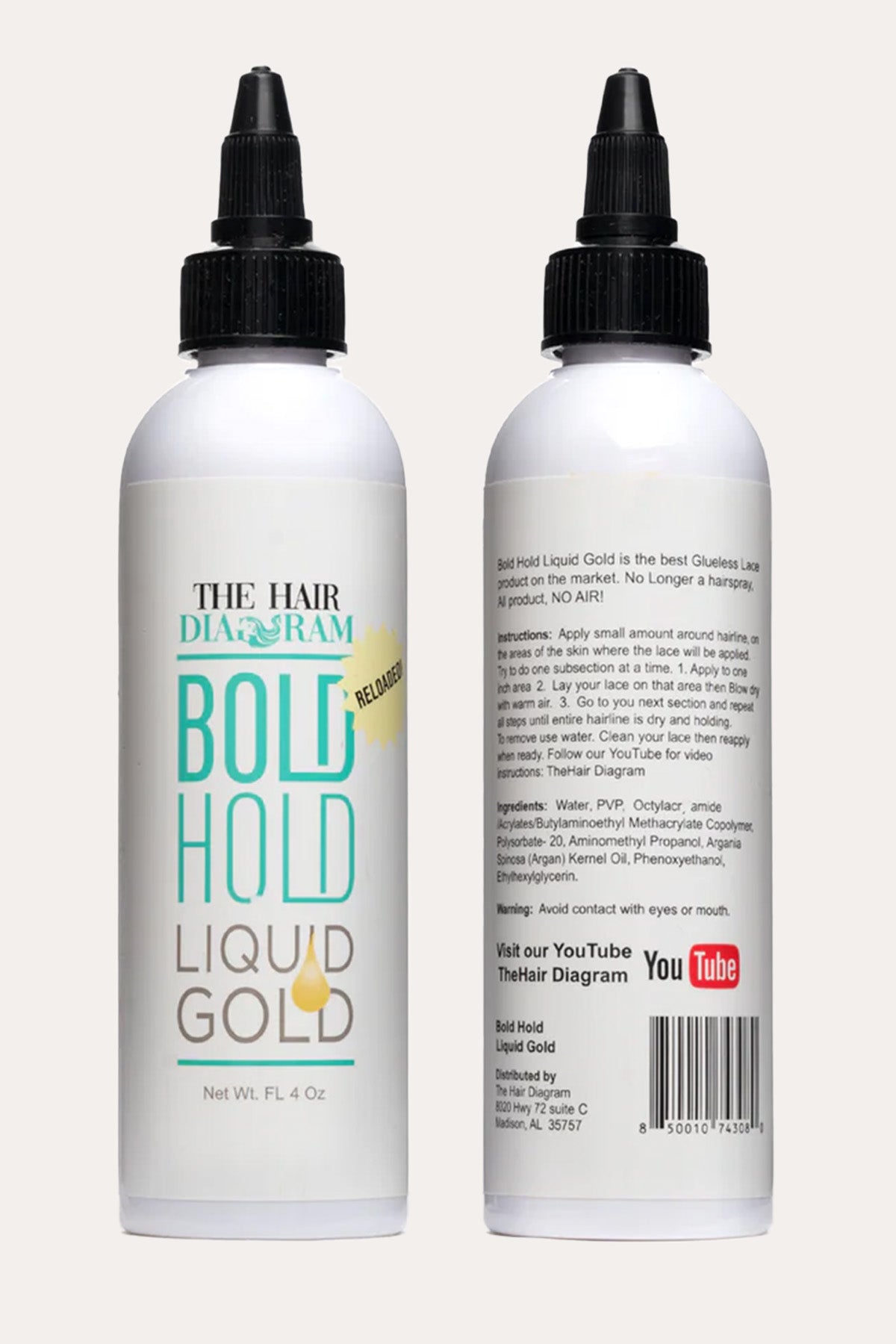 HAIR DIAGRAM BOLD HOLD LIQUID GOLD - BSW BEAUTY CANADA