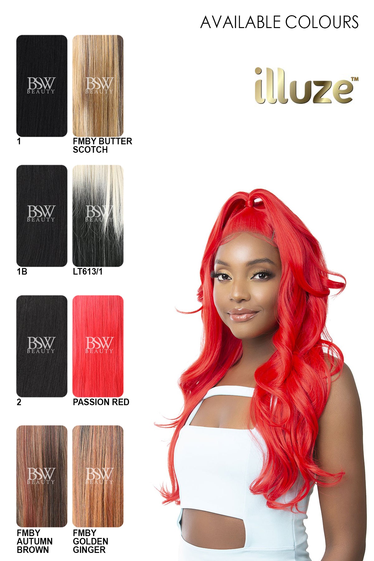 NUTIQUE ILLUZE SYNTHETIC HAIR HD LACE WIG - BODY 26" - BSW BEAUTY CANADA