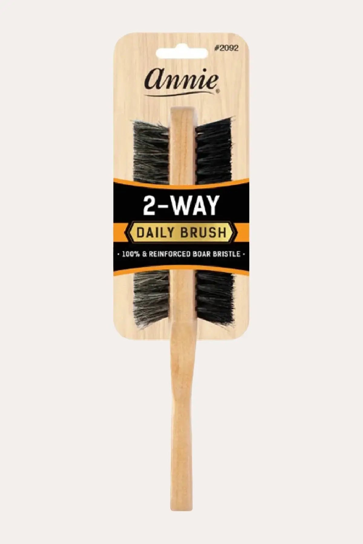 ANNIE TWO-WAY 5 ROW SOFT AND HARD BRISTLE WOODEN BRUSH #2092 ANNIE