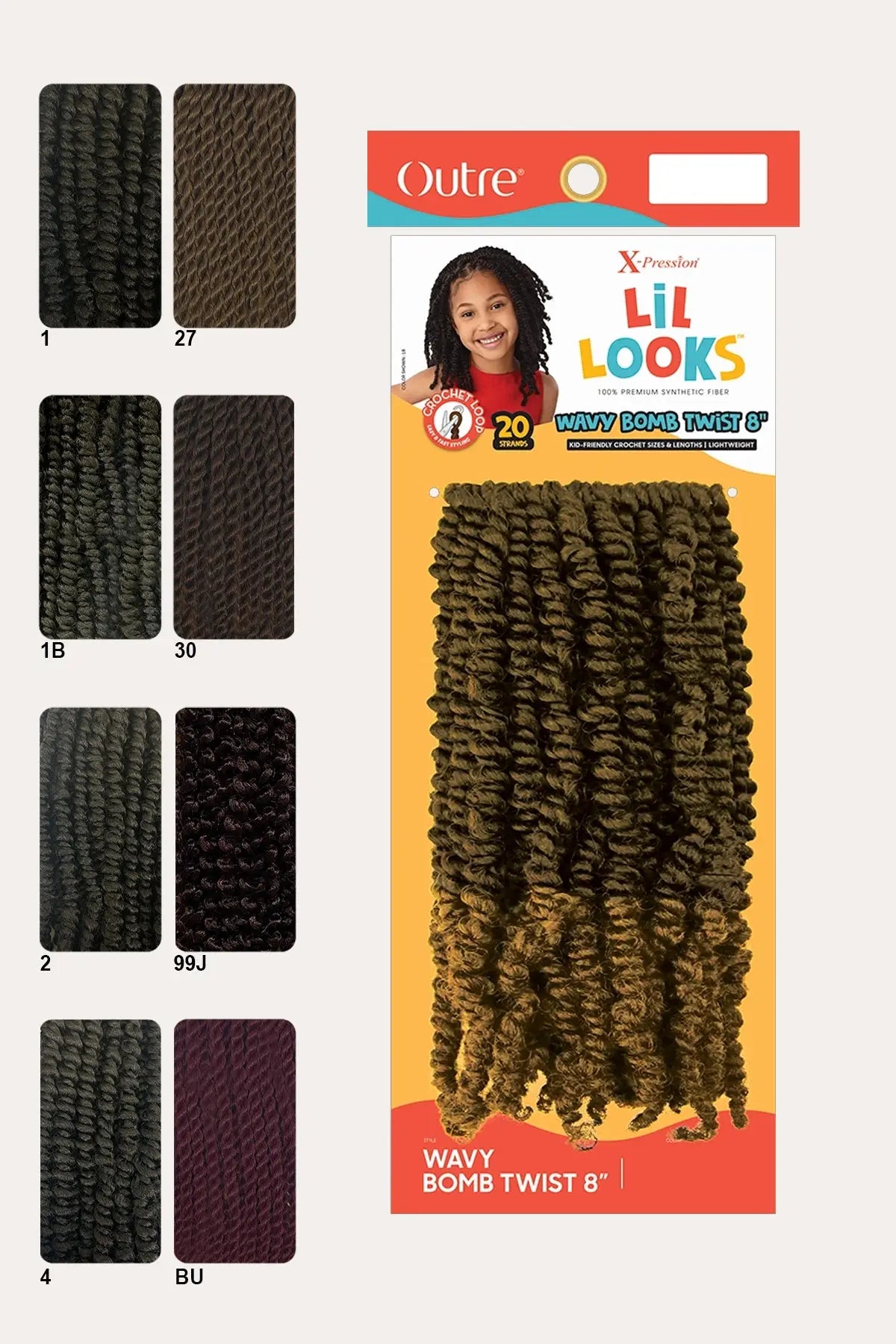 OUTRE X-PRESSION LIL LOOKS - WAVY BOMB TWIST 8" - BSW BEAUTY CANADA