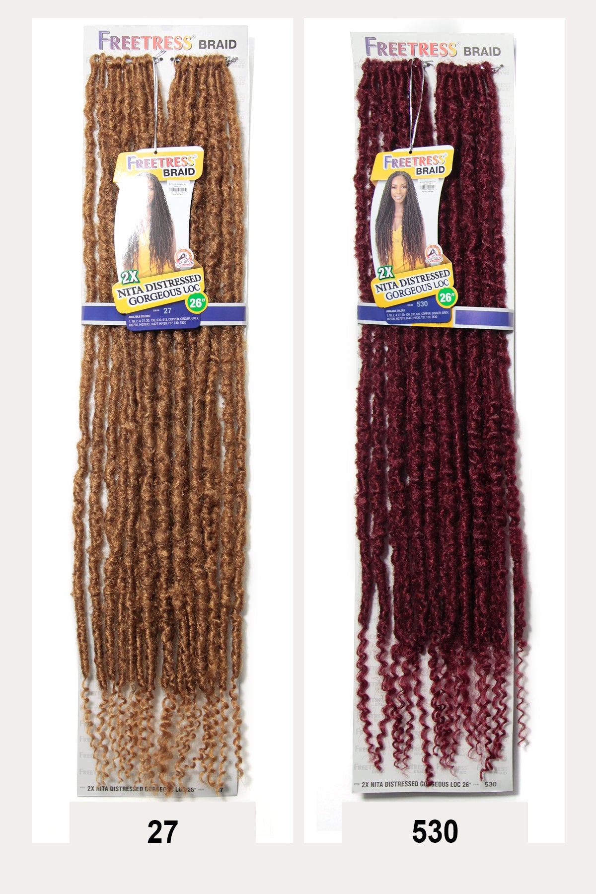 SHAKE N GO FREETRESS CROCHET BRAID 2X - NITA DISTRESSED GORGEOUS LOC 26" - BSW BEAUTY CANADA