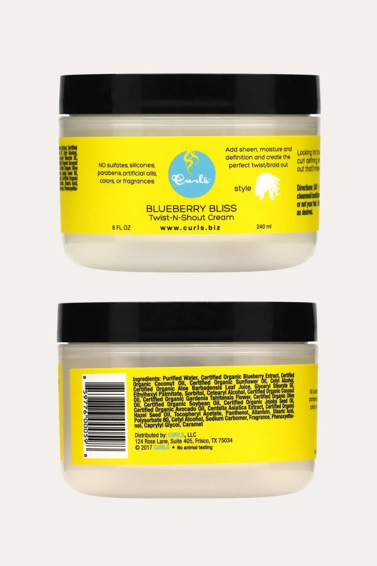 CURLS BLUEBERRY BLISS TWIST-N-SHOUT CREAM 8oz - BSW BEAUTY CANADA