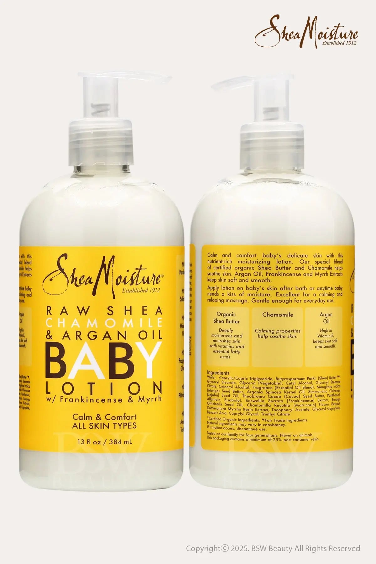 Logo Shea Moisture Bebe SHEA MOISTURE RAW SHEA CHAMOMILE ARGAN OIL