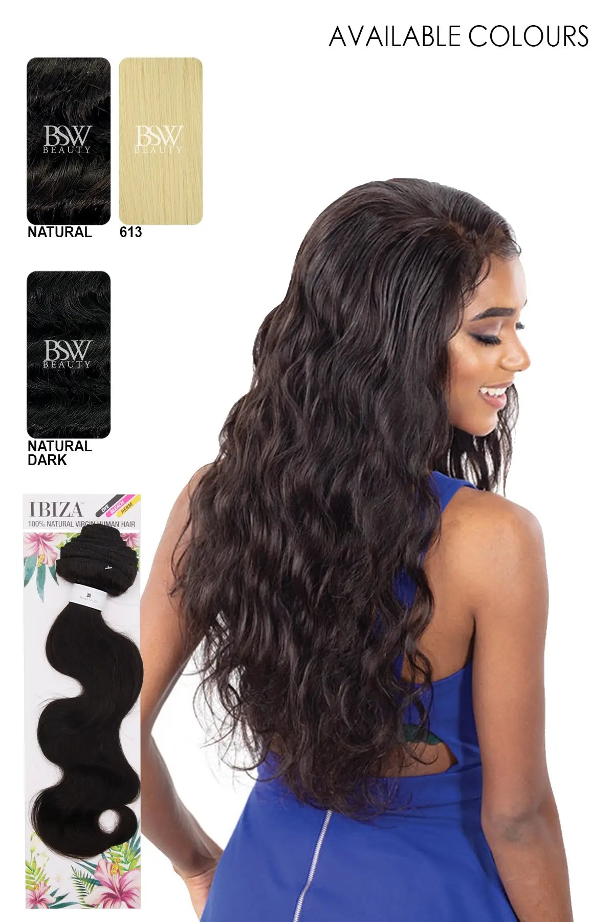 SHAKE N GO IBIZA 100% NATURAL VIRGIN HUMAN HAIR BODY 10"- 24" - BSW BEAUTY CANADA
