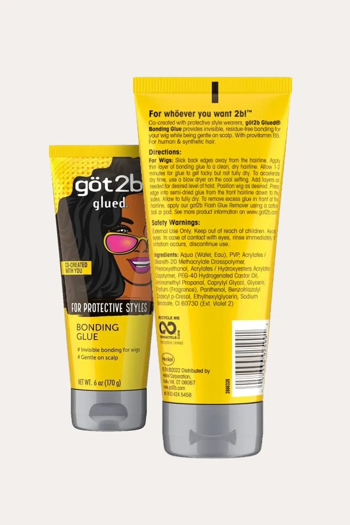 GOT2B GLUED BONDING HAIR GEL 6oz - BSW BEAUTY CANADA
