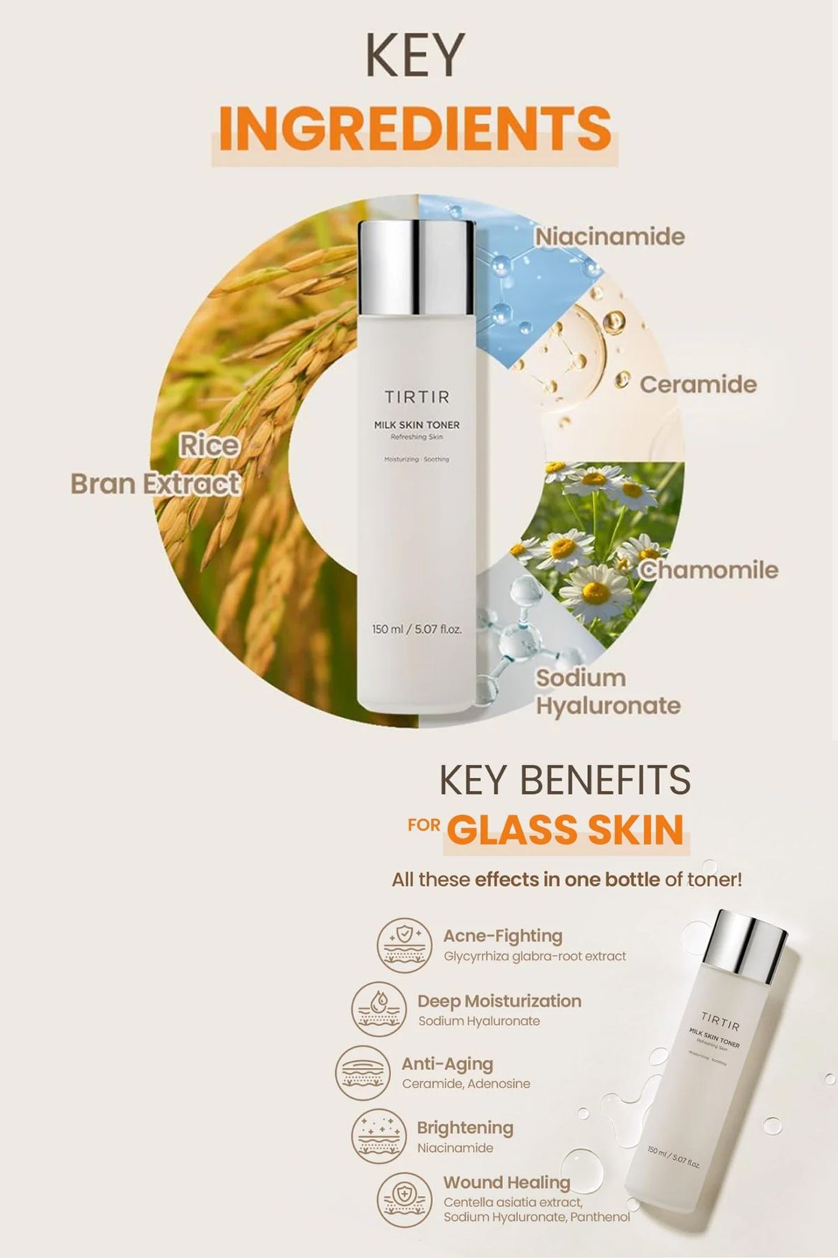 TIRTIR MILK SKIN TONER 50ml / 150ml - BSW BEAUTY CANADA