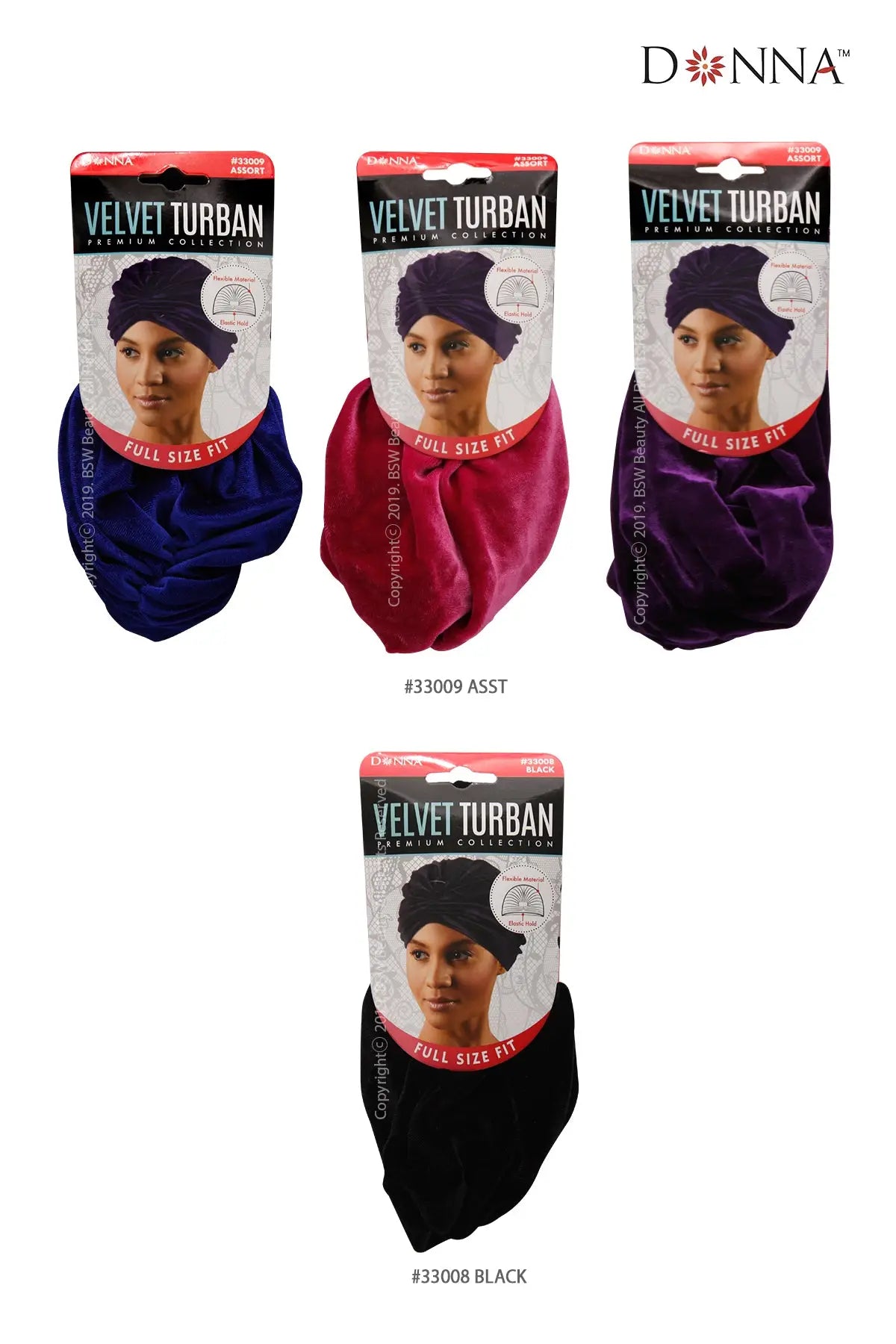 DONNA VELVET TURBAN - BSW BEAUTY CANADA