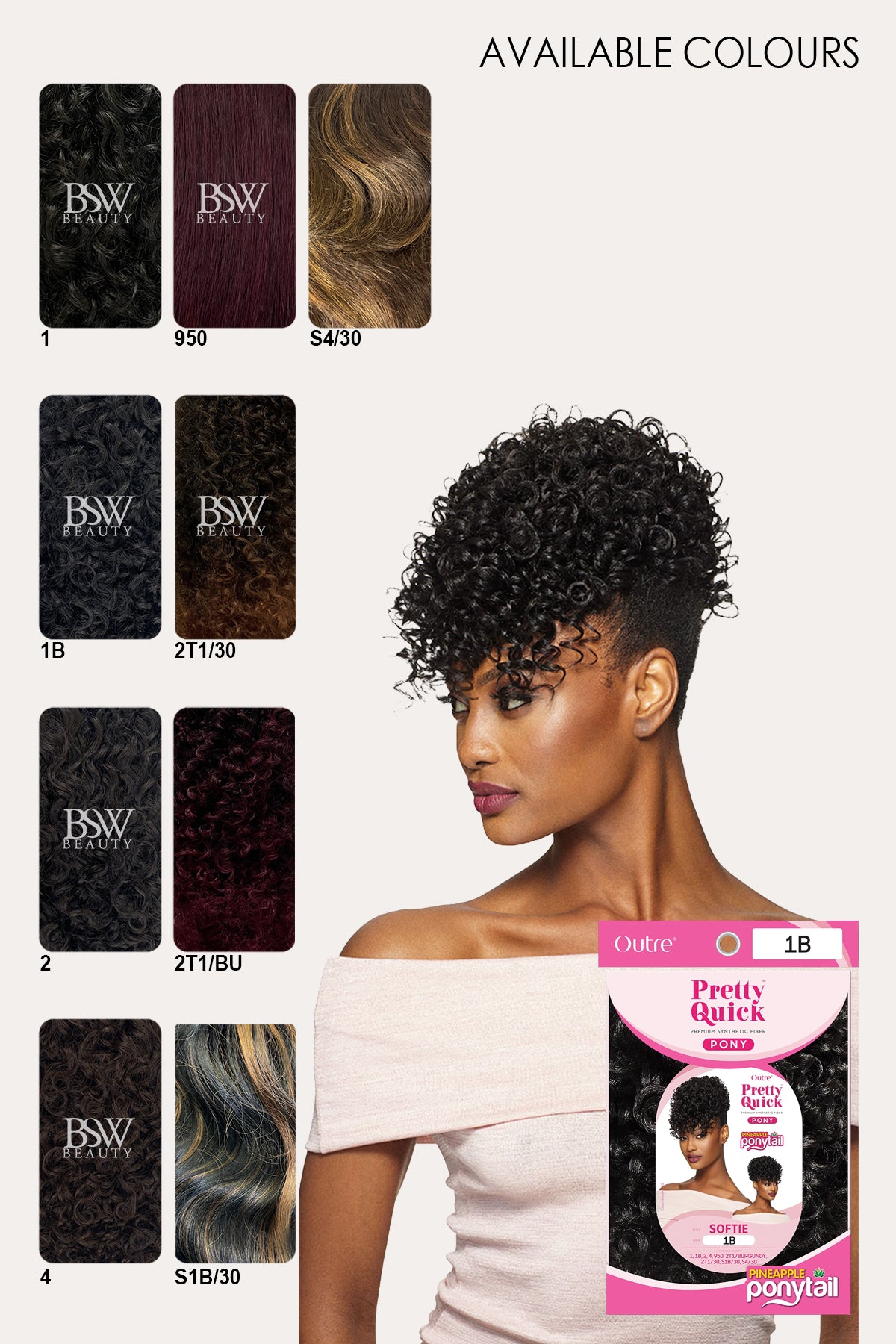 OUTRE PRETTY QUICK PINEAPPLE PONYTAIL - SOFTIE - BSW BEAUTY CANADA