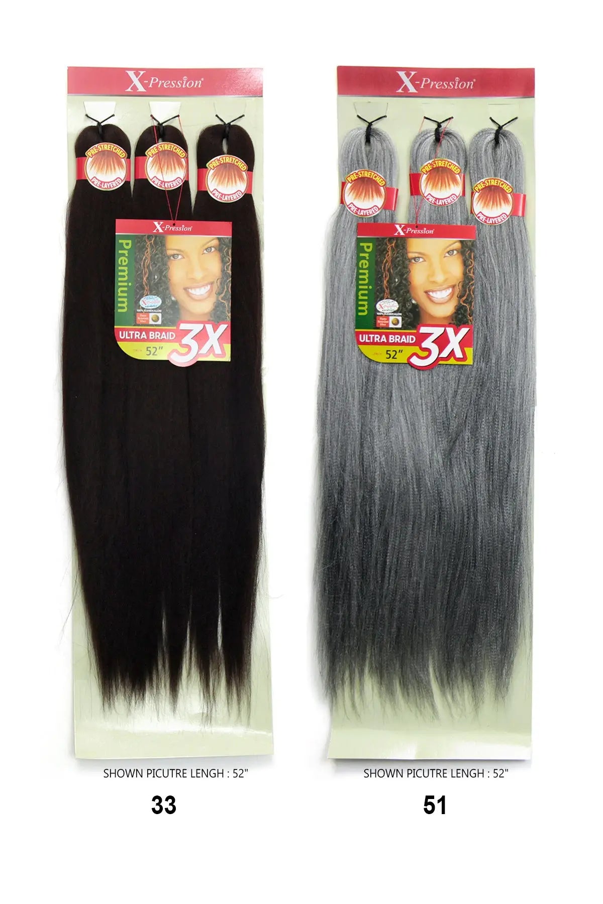 OUTRE 3X X-PRESSION PRE-STRETCHED ULTRA BRAID 52" OUTRE