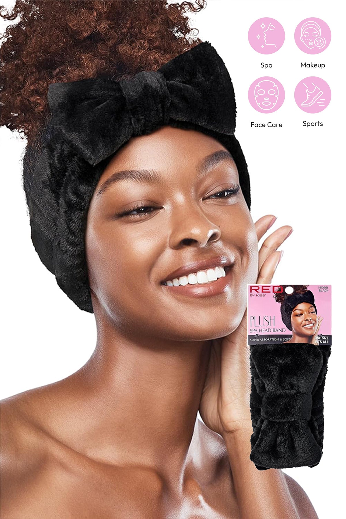 RED BY KISS PLUSH SPA HEADBAND - BSW BEAUTY CANADA