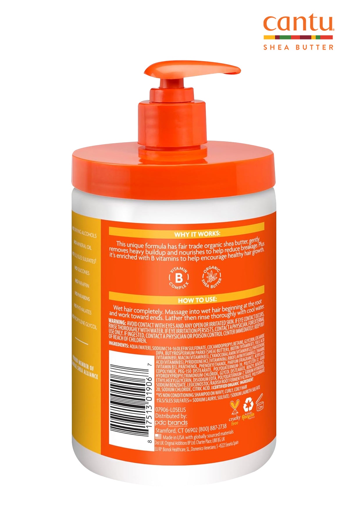 CANTU SHEA BUTTER CLEANSING CREAM SHAMPOO 25oz - BSW BEAUTY CANADA