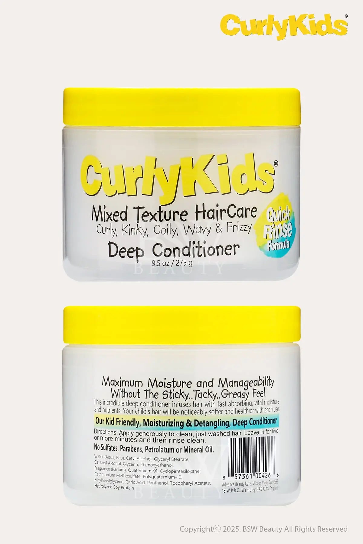 CURLY KIDS DEEP CONDITIONER 8oz - BSW BEAUTY CANADA