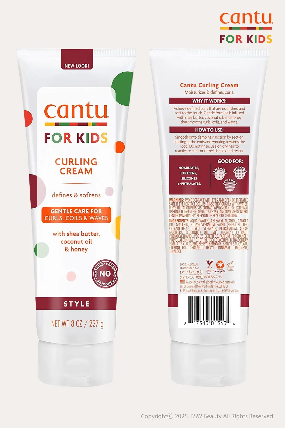 CANTU CARE FOR KIDS CURLING CREAM 8oz - BSW BEAUTY CANADA