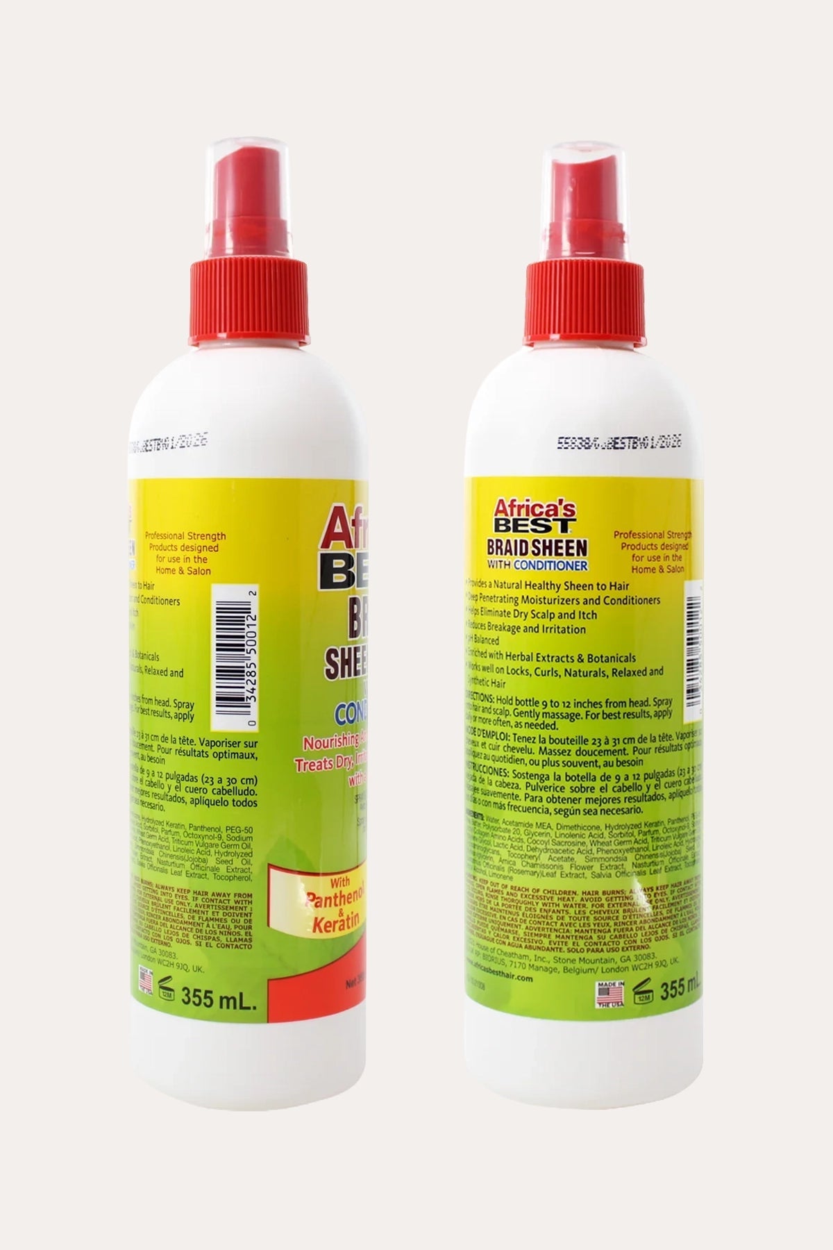 AFRICA'S BEST BRAID SHEEN SPRAY WITH CONDITIONER AFRICA'S BEST