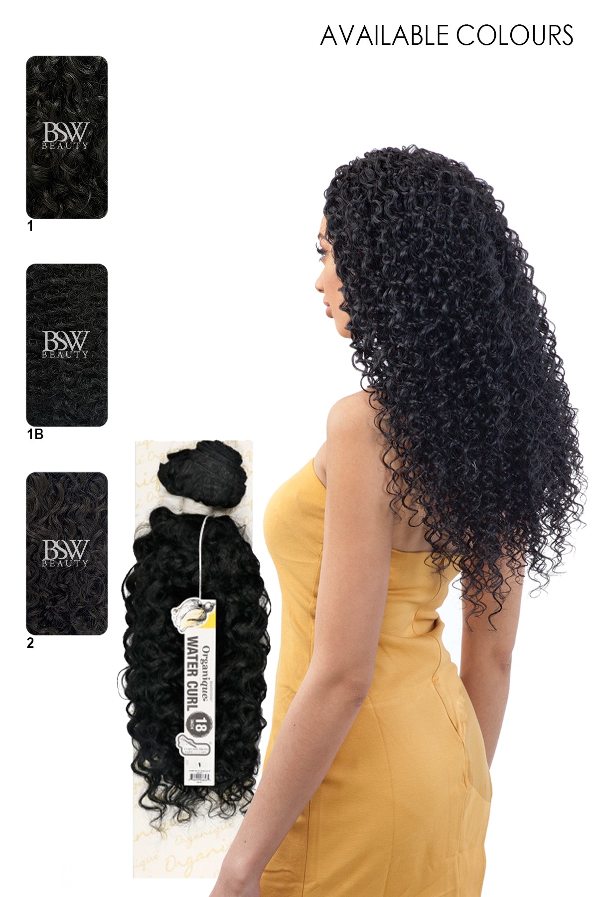 SHAKE N GO ORGANIQUE WEAVE WATER CURL 18