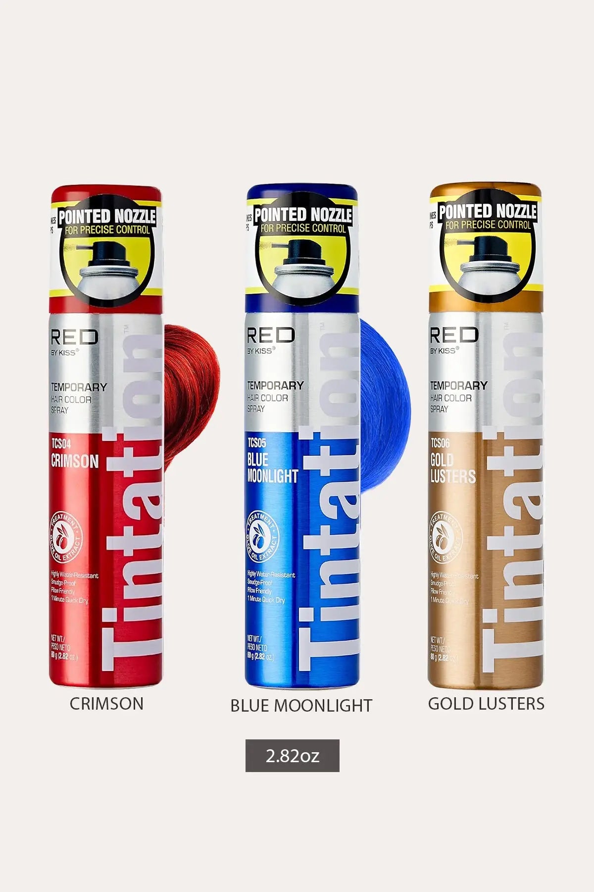 KISS NEW YORK TINTATION TEMPORARY HAIR COLOR SPRAY - 13 COLORS - BSW BEAUTY CANADA