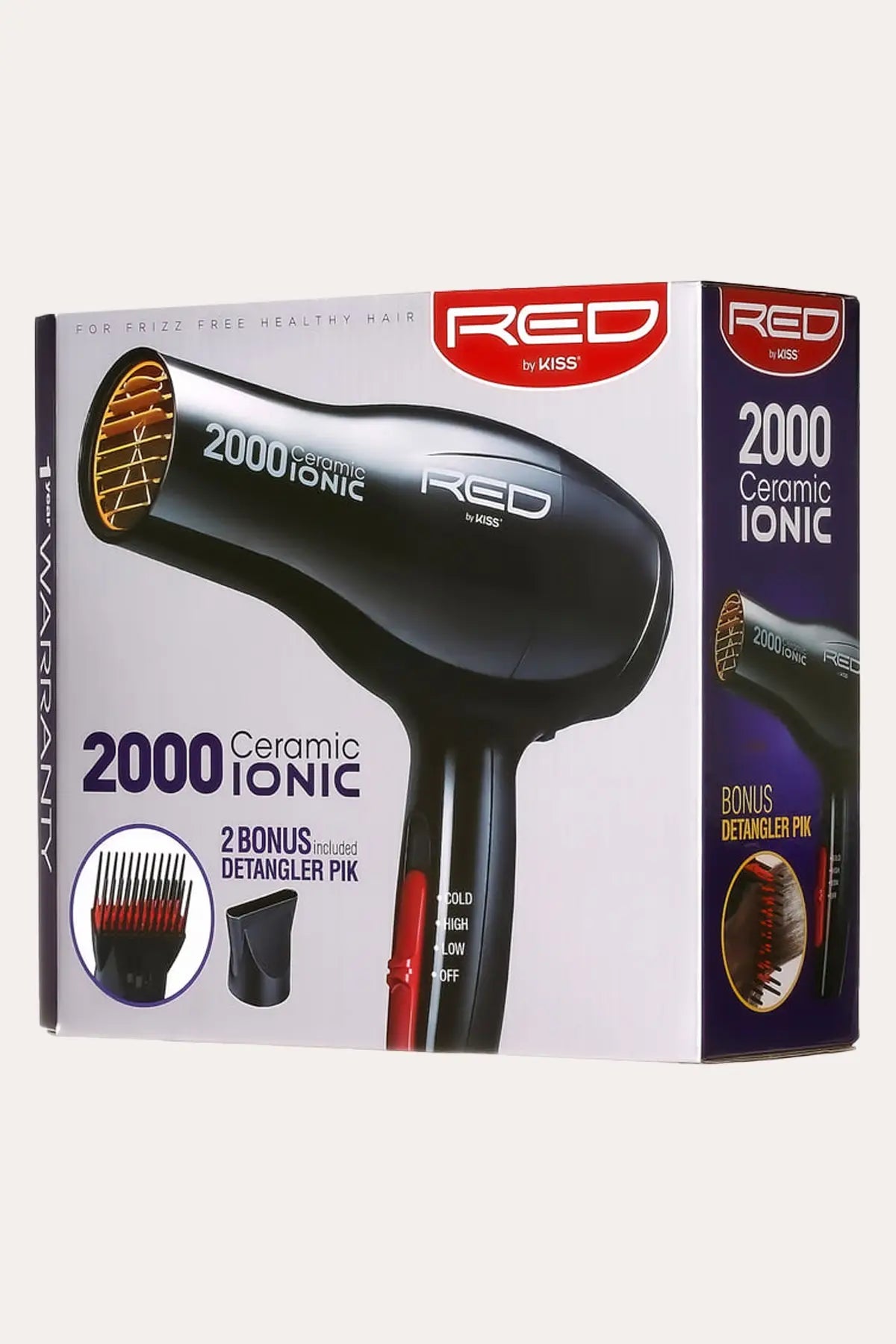 RED BY KISS 2000 CERAMIC IONIC #BD06U - BSW BEAUTY CANADA