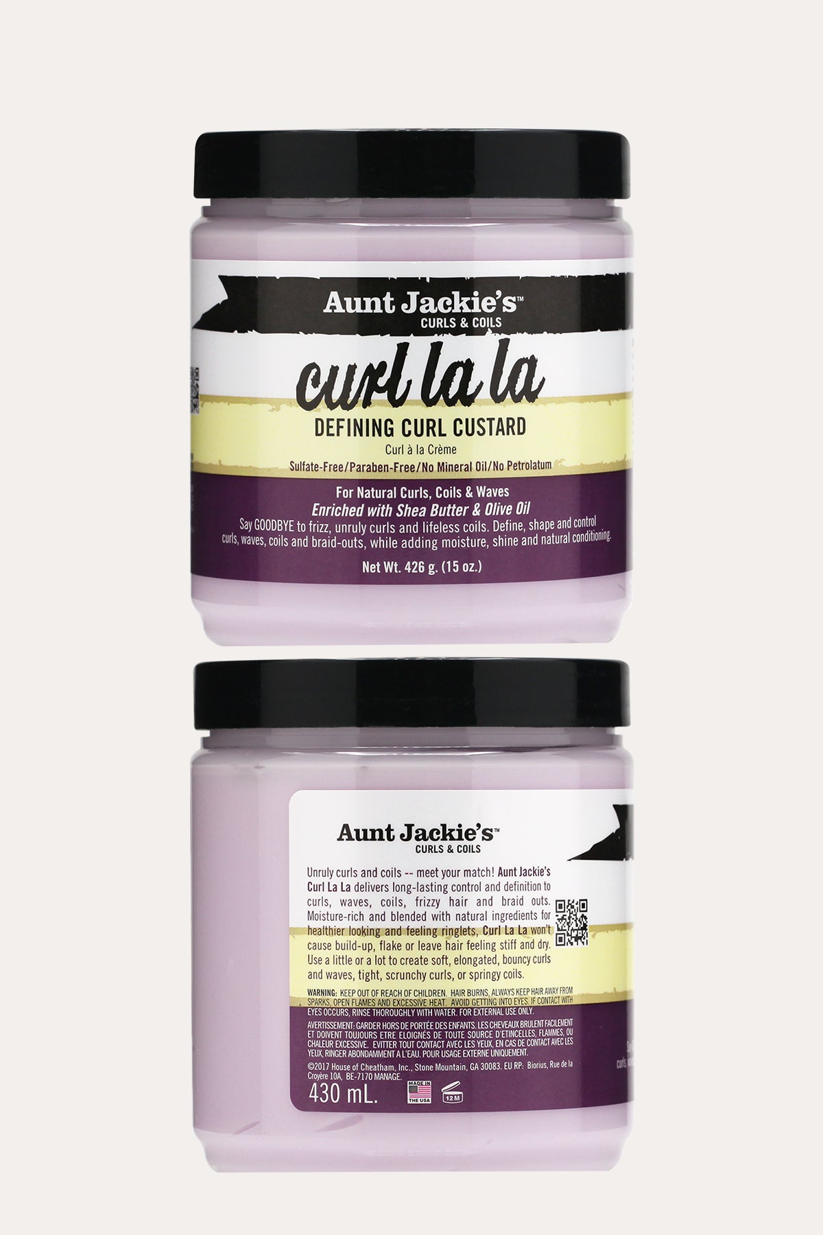 AUNT JACKIES CURL LA LA DEFINING CURL CUSTARD