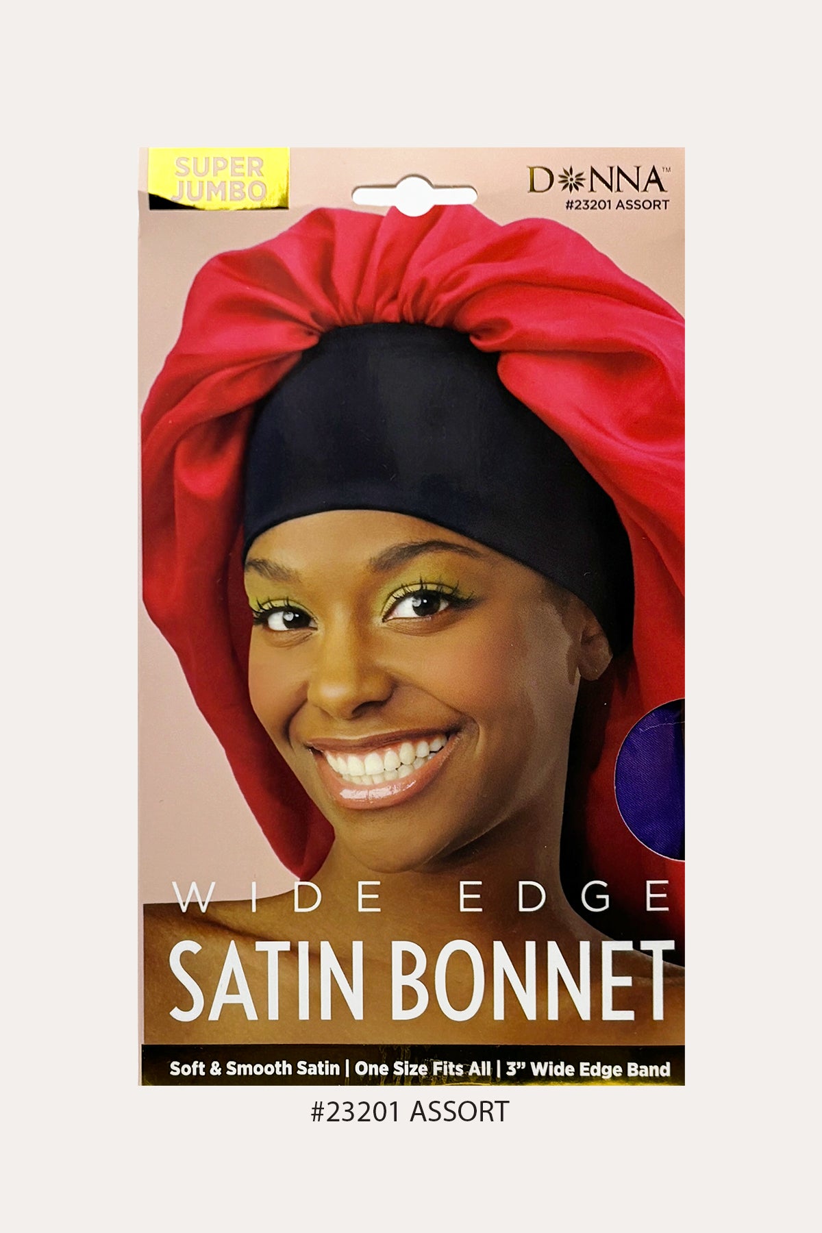 DONNA WIDE EDGE SATIN BONNET SUPER JUMBO - BSW BEAUTY CANADA
