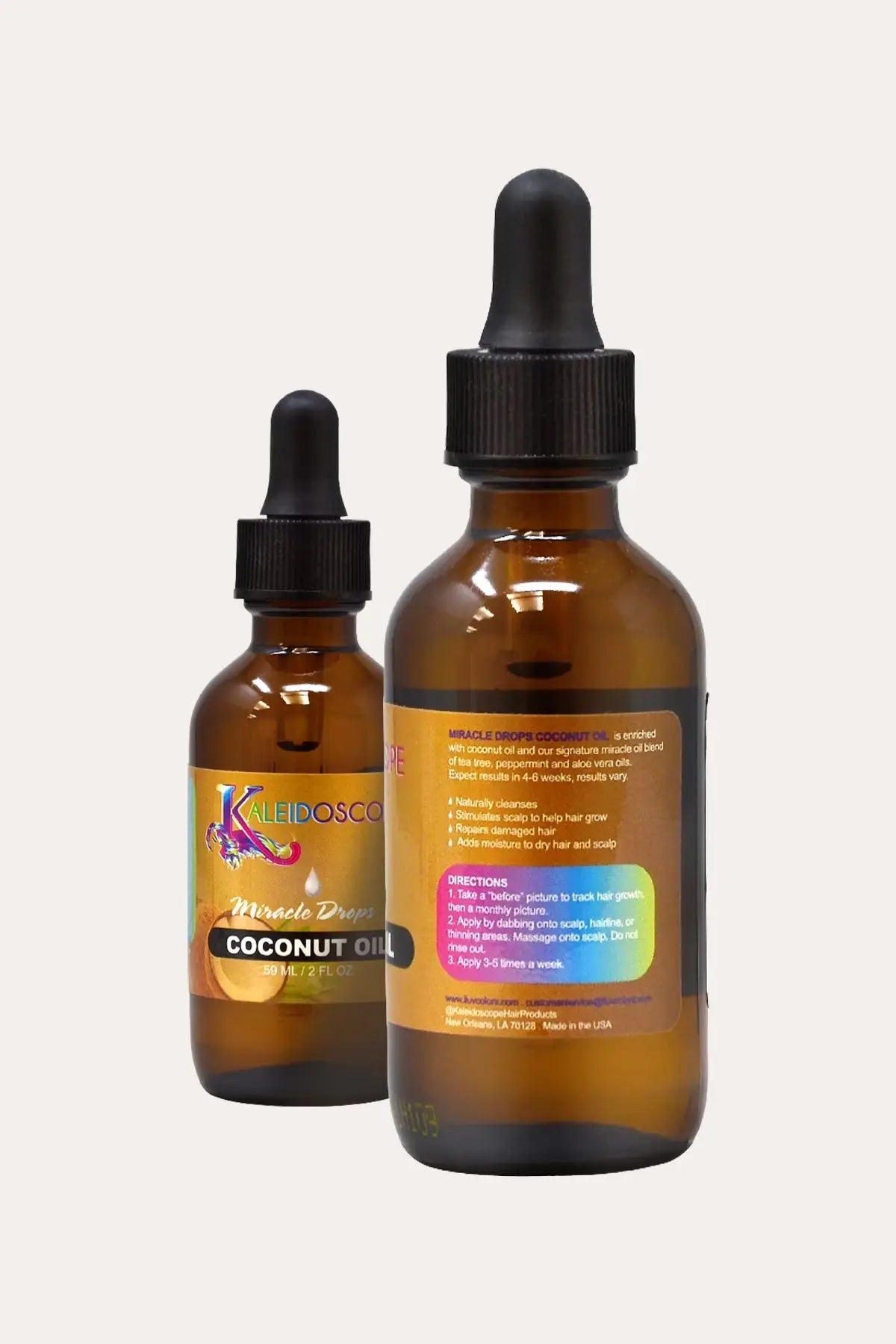 KALEIDOSCOPE MIRACLE DROPS COCONUT OIL 2oz KALEIDOSCOPE